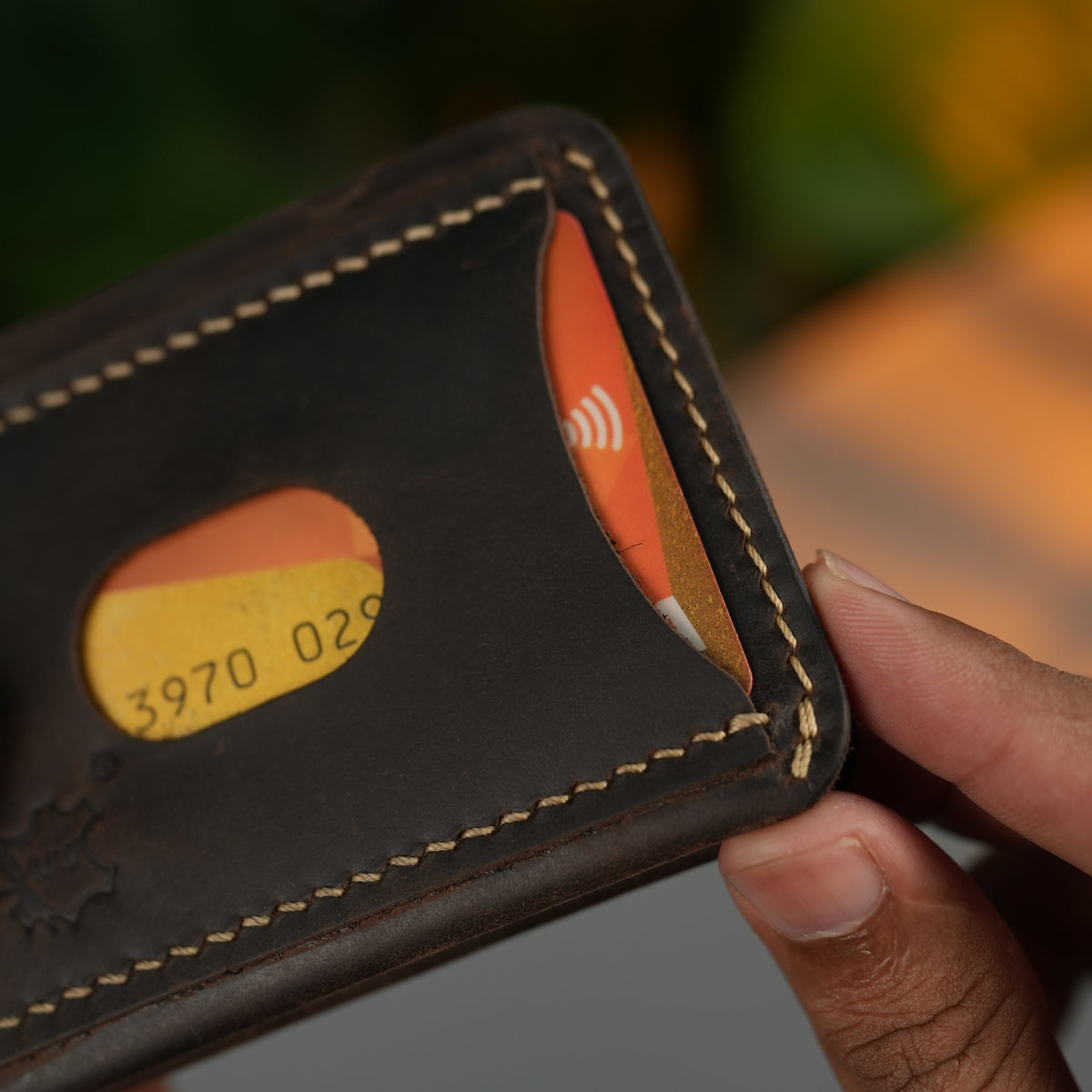No.123 Bifold Leather Wallet | Full-Grain Pull-Up Leather