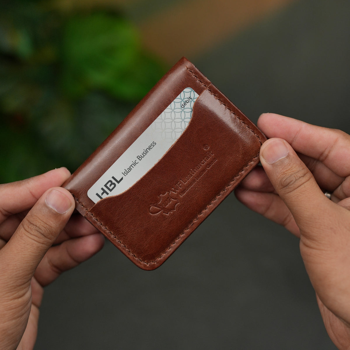 No. 120 Bifold Leather wallet Brown Color