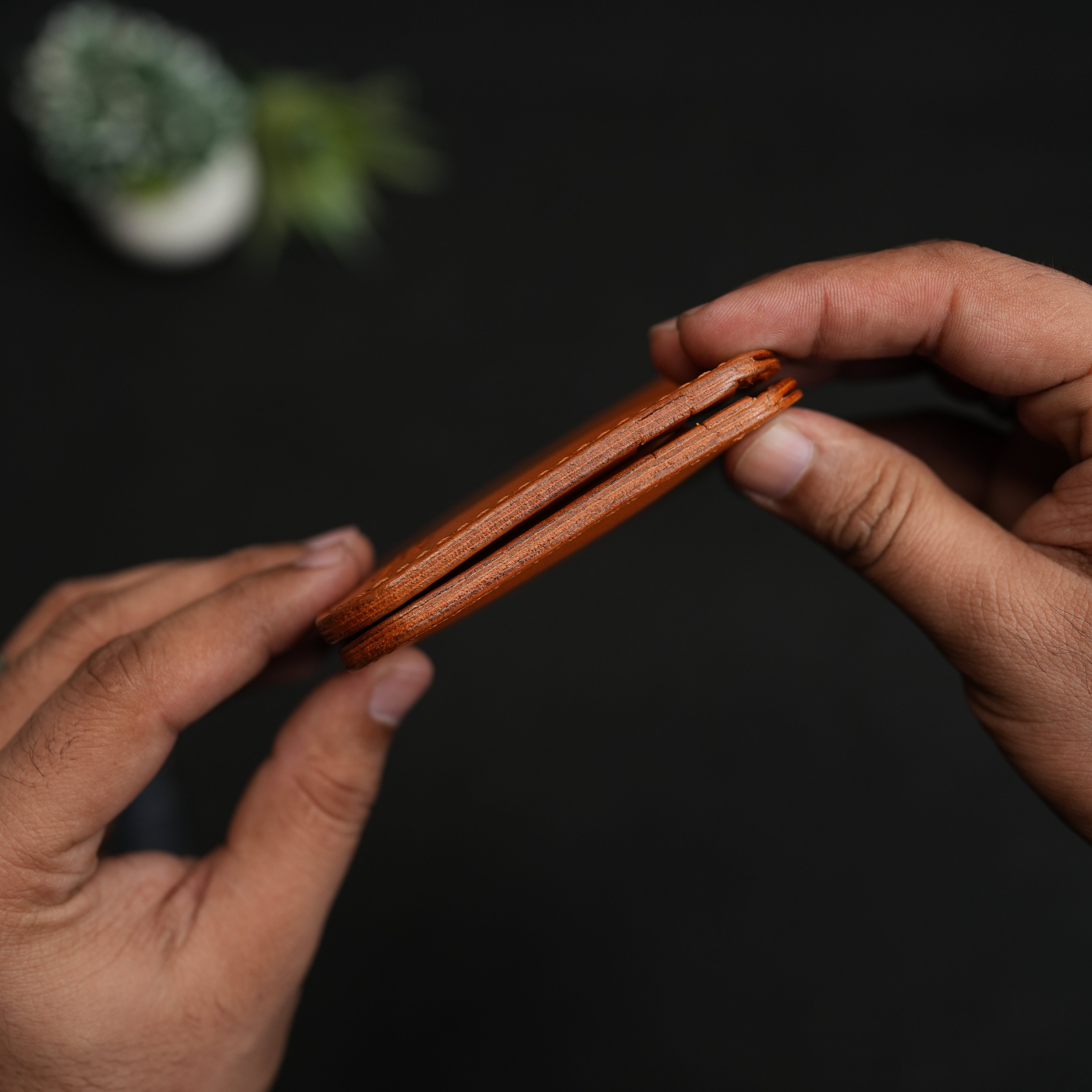 No.55 V2 pro classic bifold wallet (Tan color)