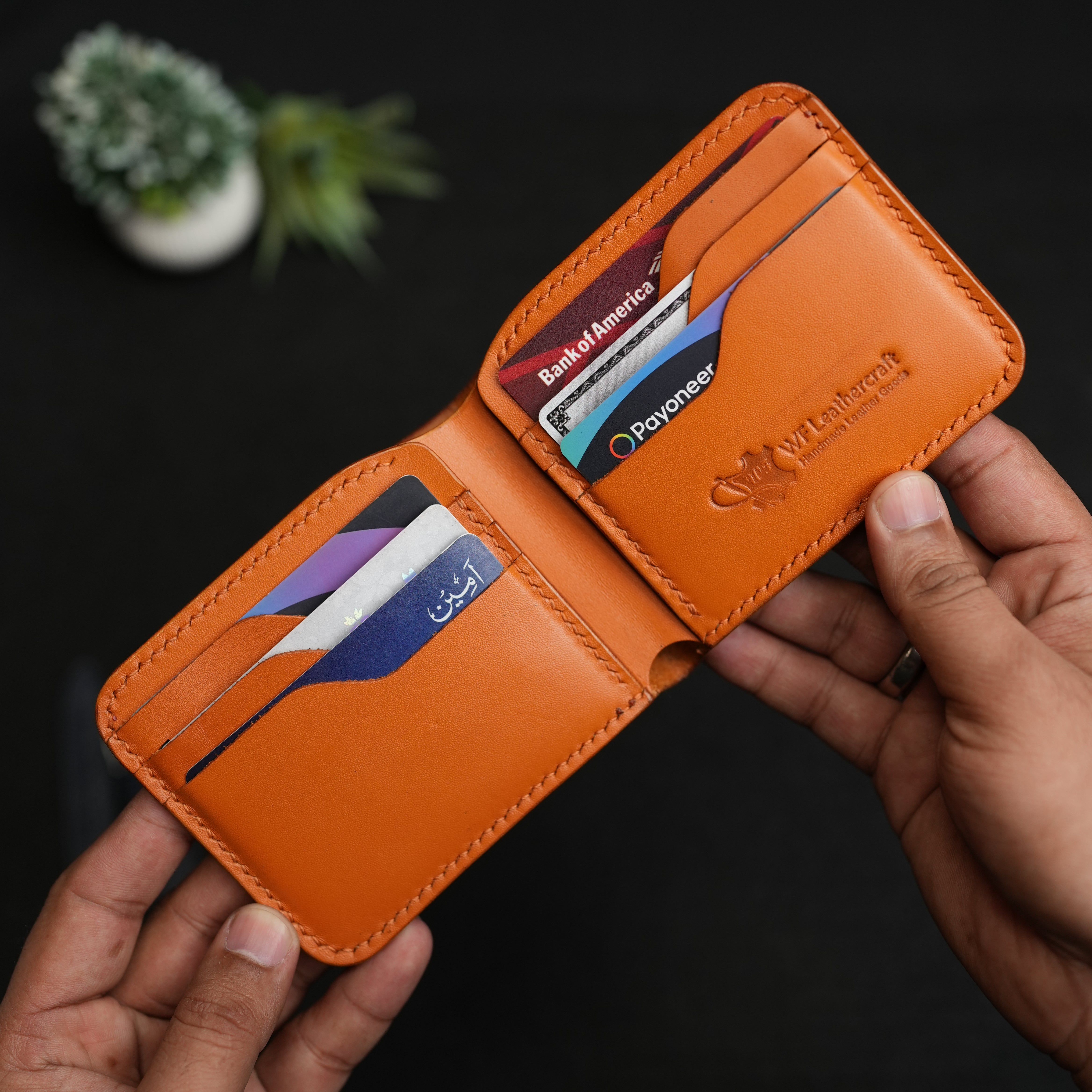 No.55 V2 pro classic bifold wallet (Tan color)