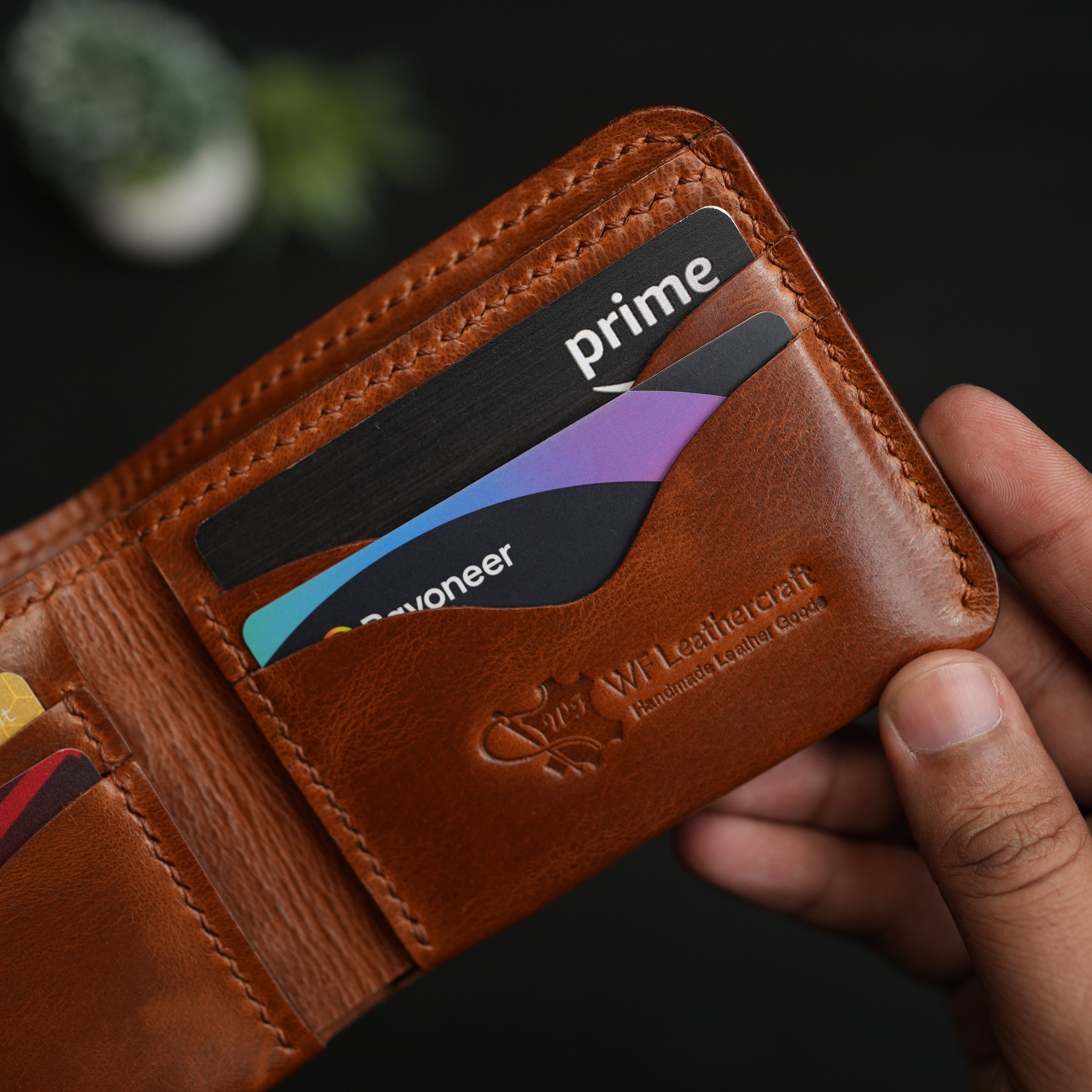 No. 81 classic full stitched bifold wallet Vintage Brown