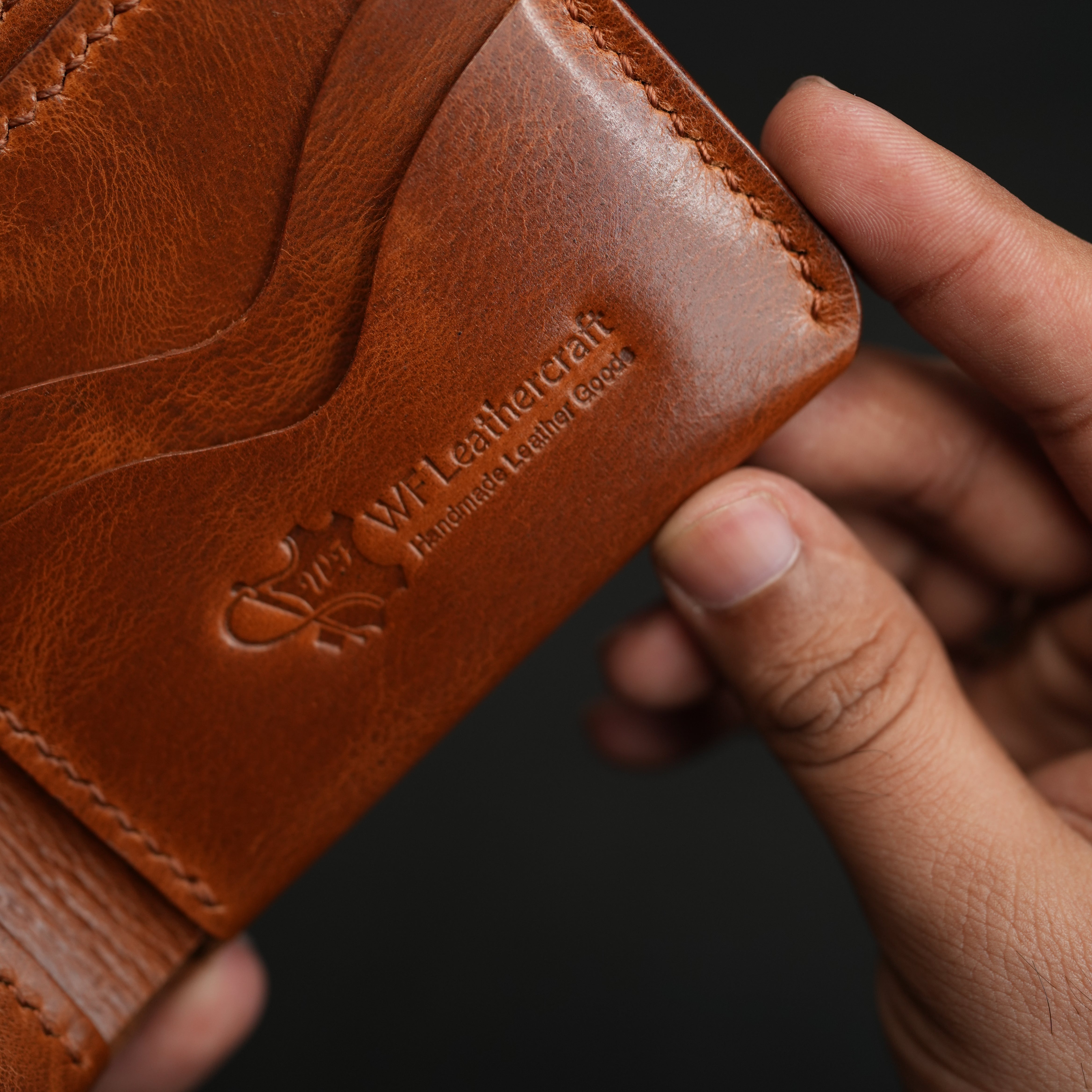 No. 81 classic full stitched bifold wallet Vintage Brown