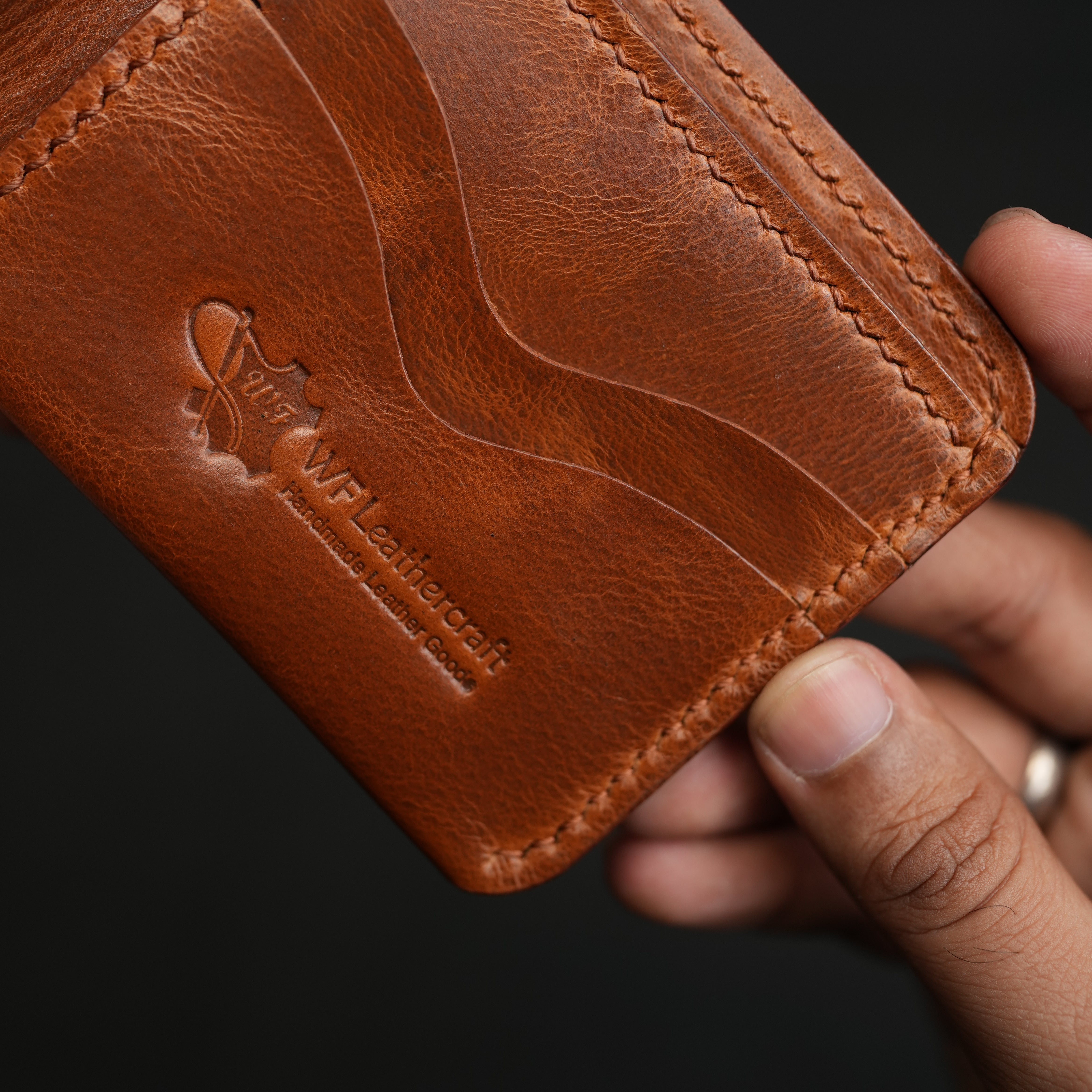 No. 81 classic full stitched bifold wallet Vintage Brown