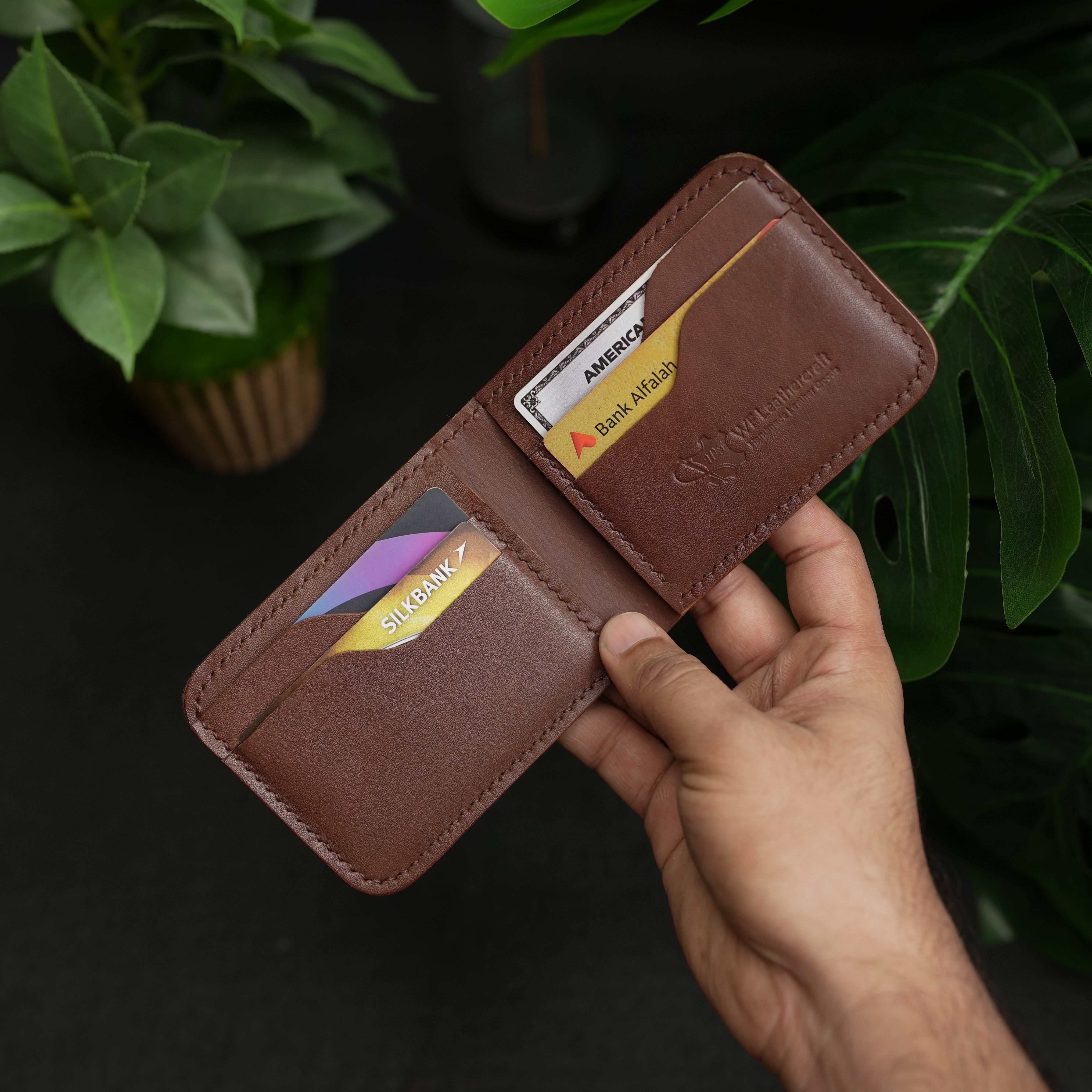 handmade leather wallets