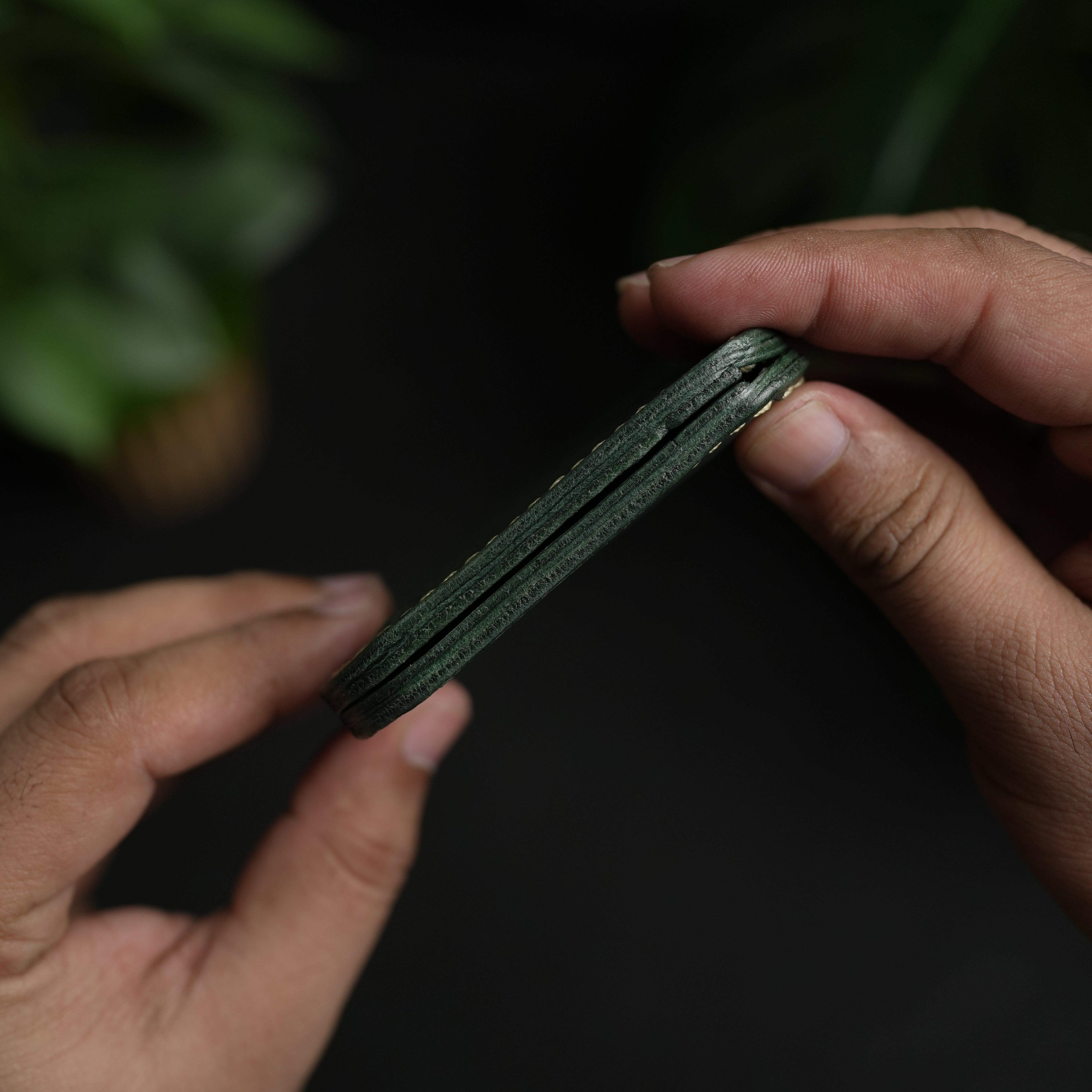 No. 55 claasic full stitshing dark green color