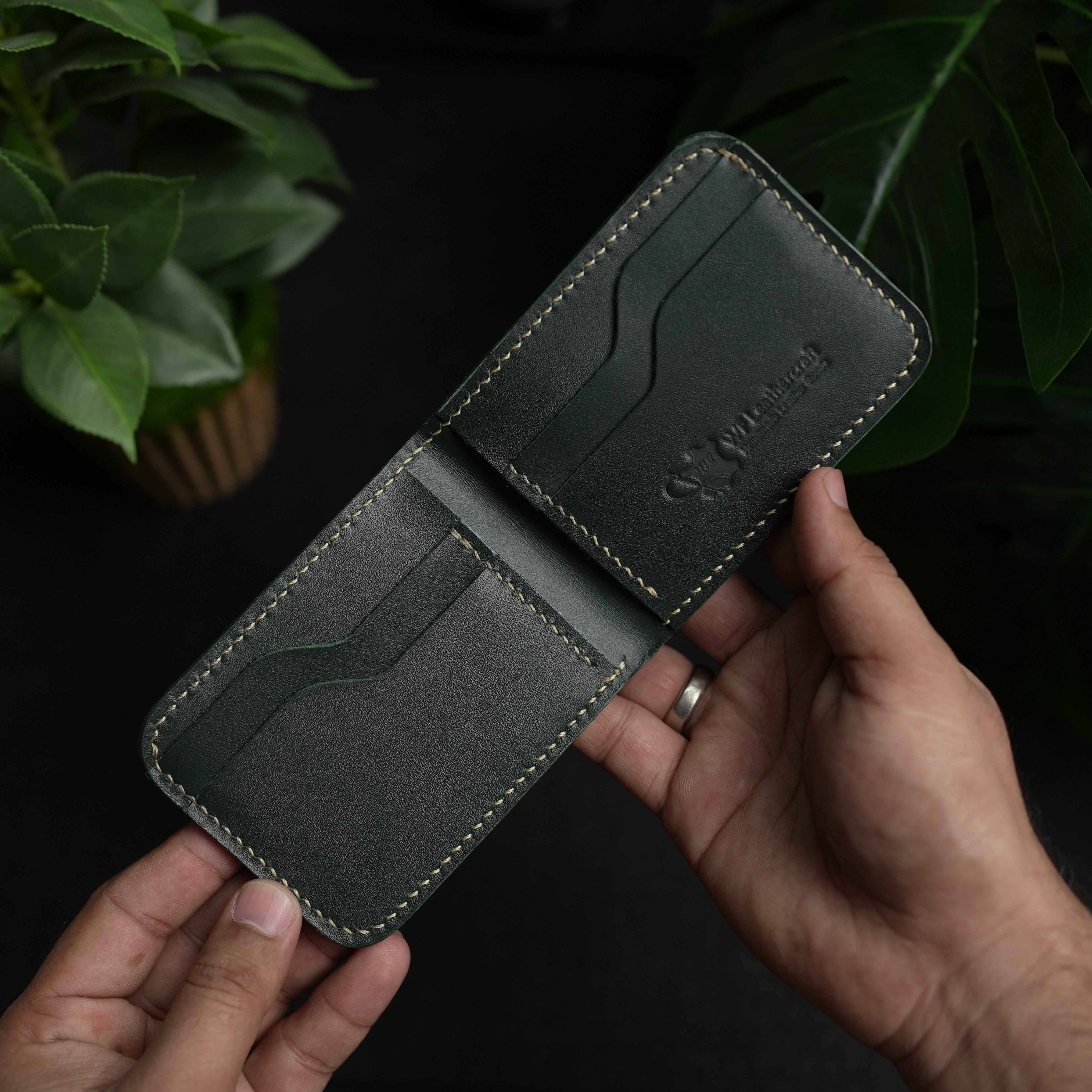 No. 55 claasic full stitshing dark green color