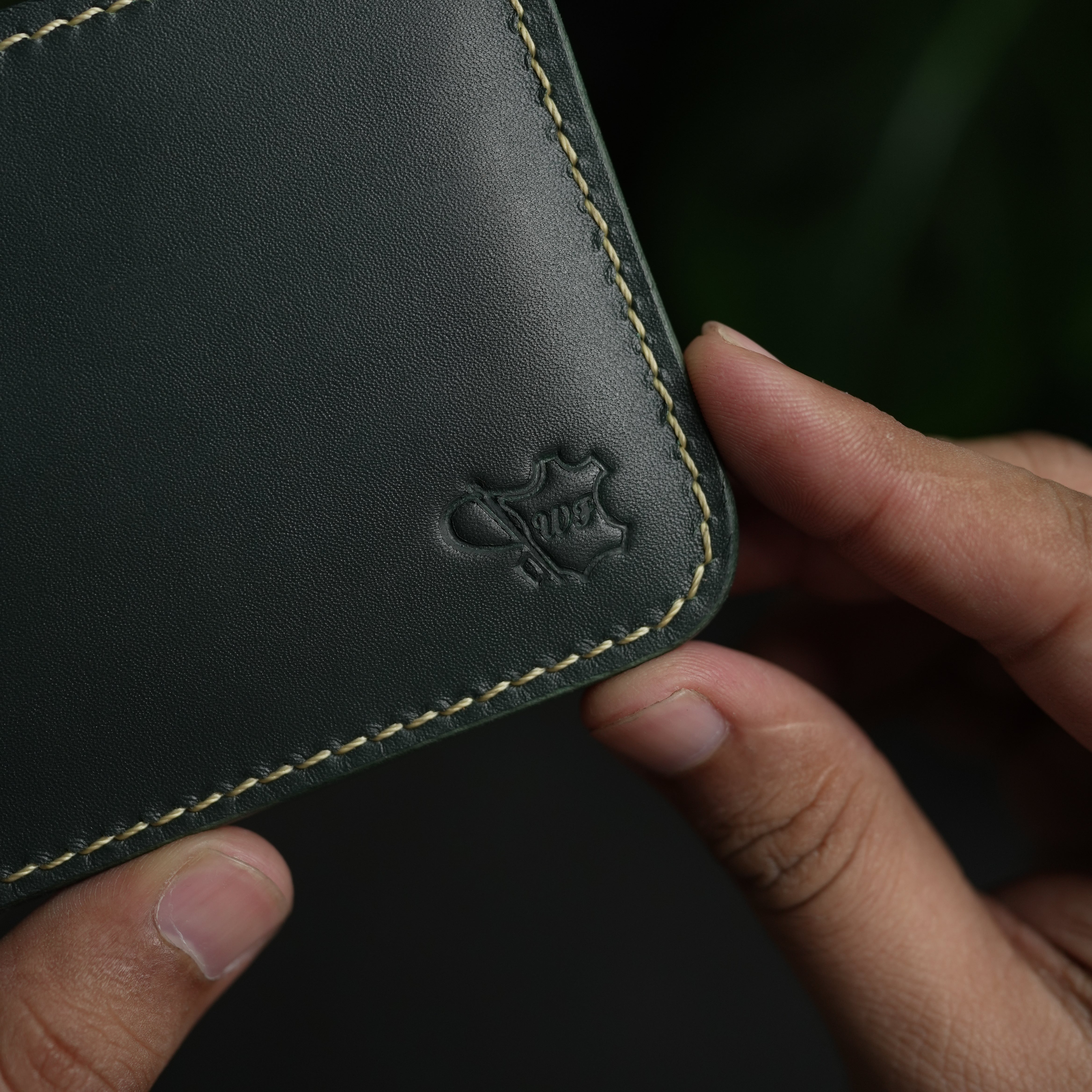 No. 55 claasic full stitshing dark green color