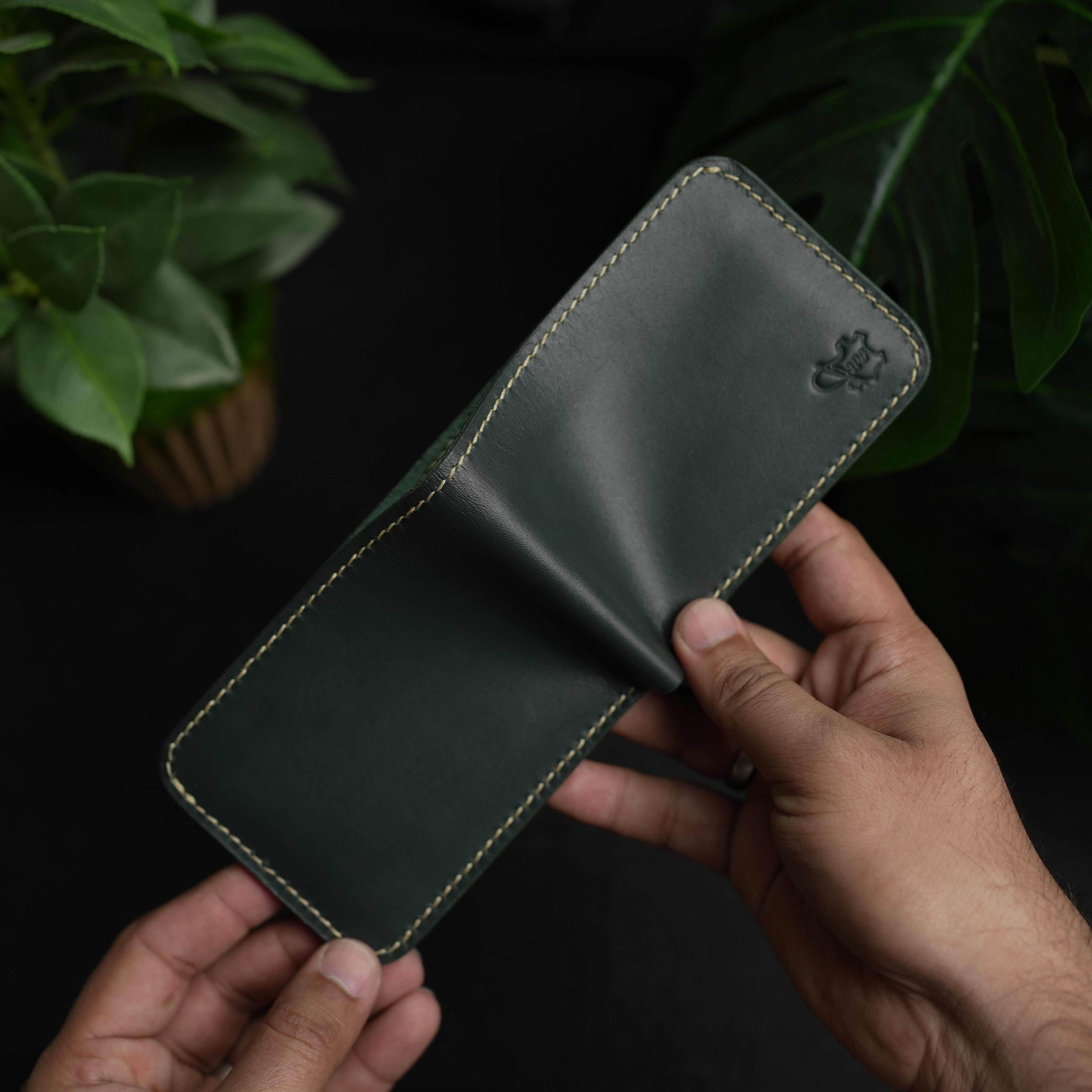 No. 55 claasic full stitshing dark green color