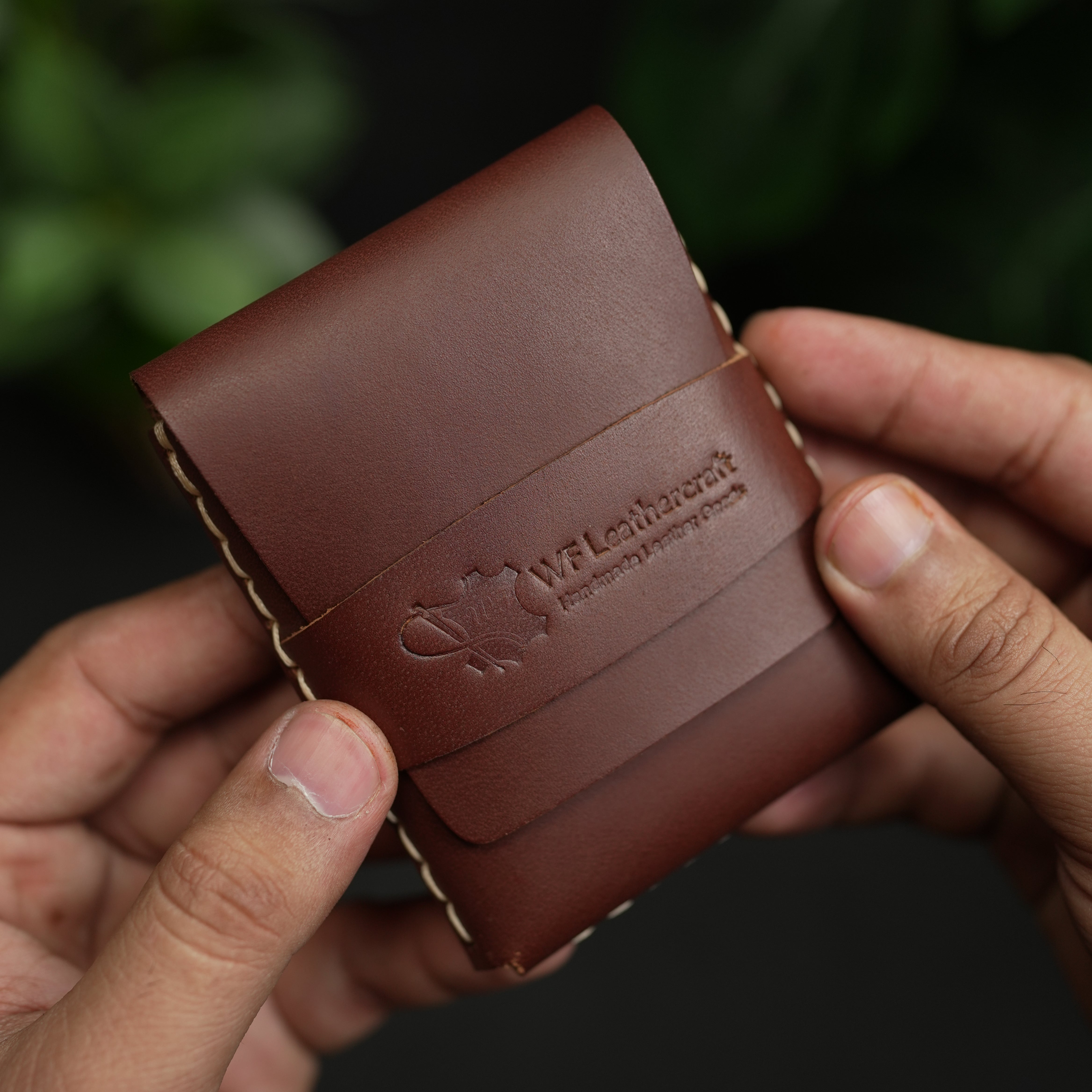 No. 101 All in one Card wallet Redish Brown color