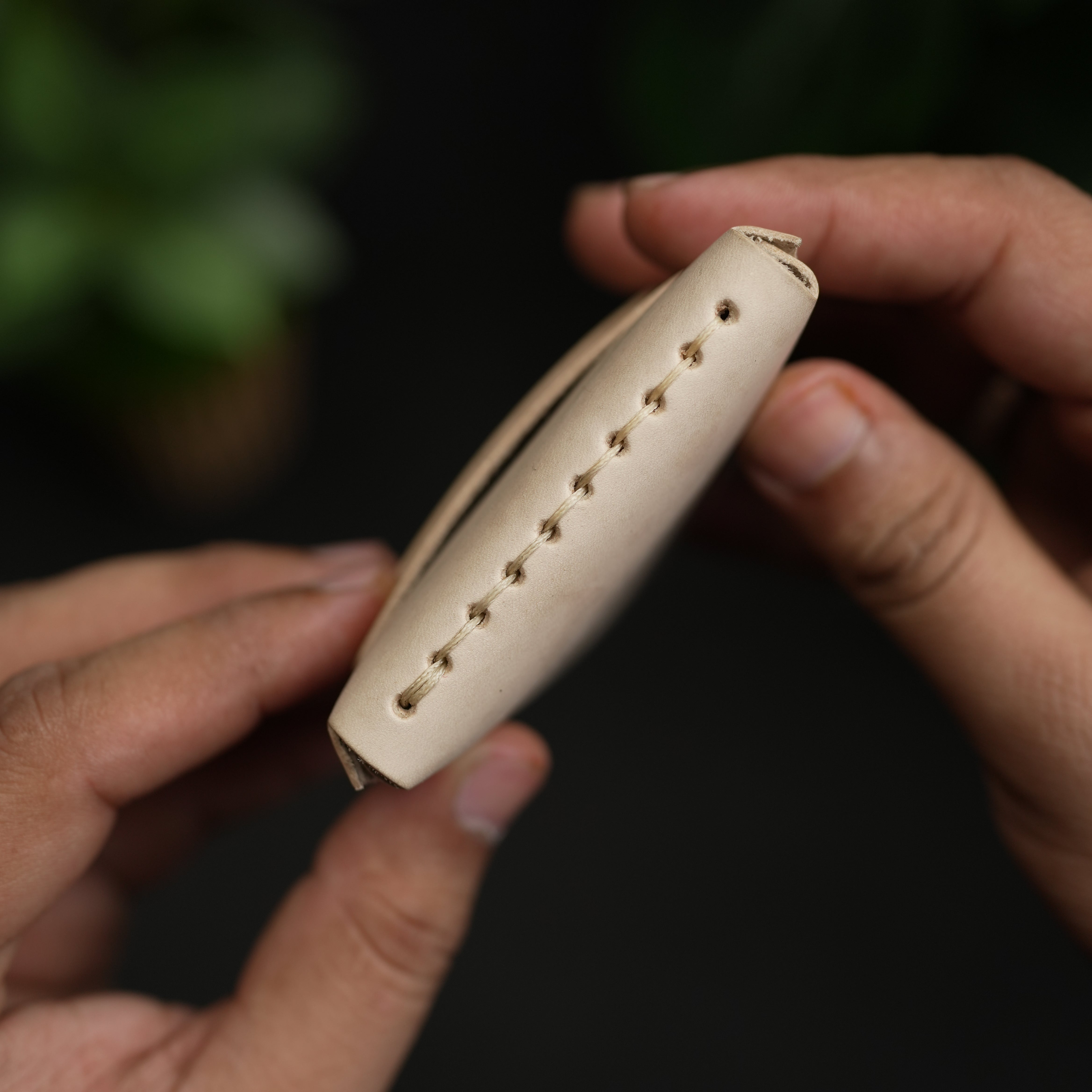 No. 101 All in one Card wallet natural Vegetable Tanned leather