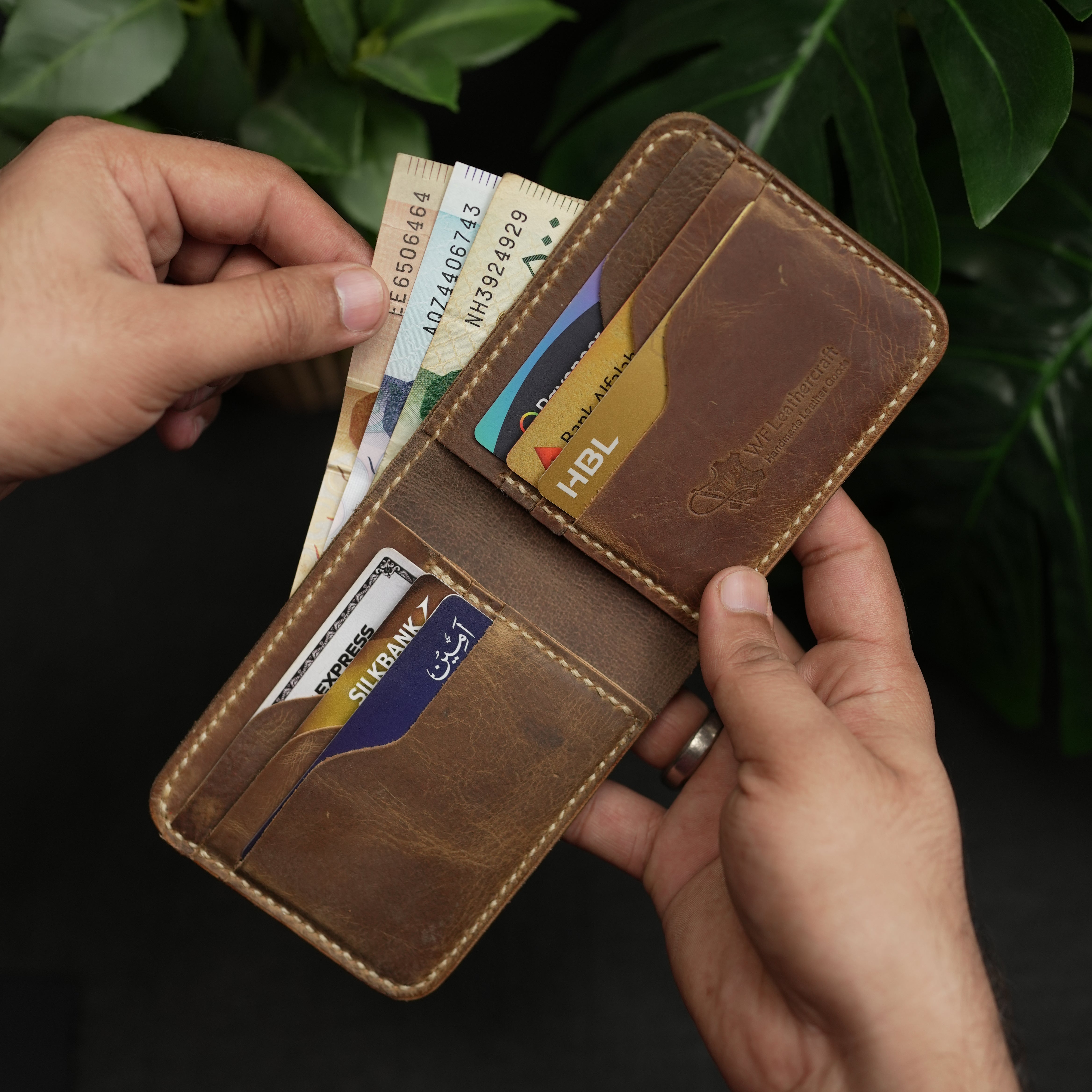 No.55 Pro Classic Bifold Wallet Leather wallet Rusted Tan Color