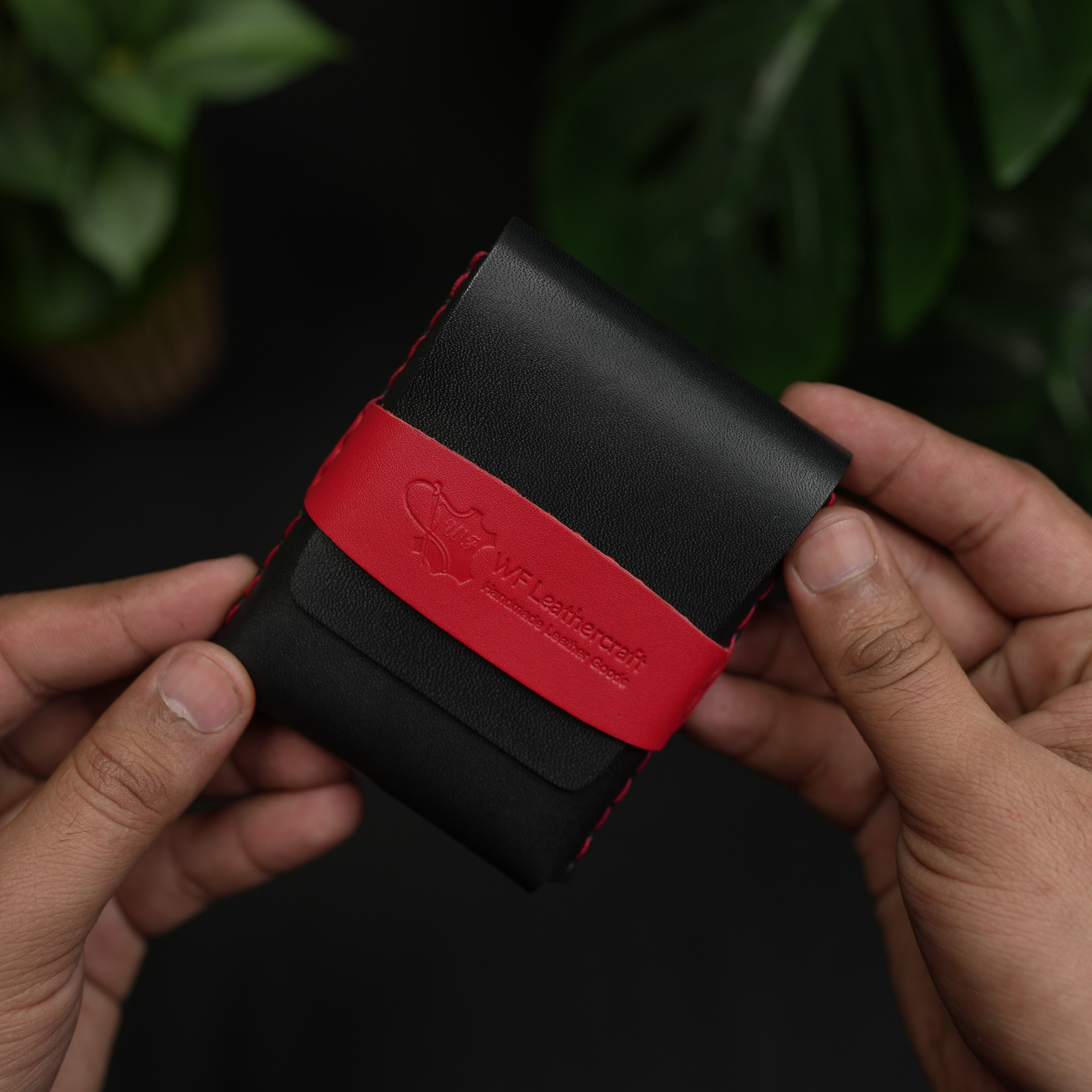 No. 101 All in one Card wallet Black with Red color