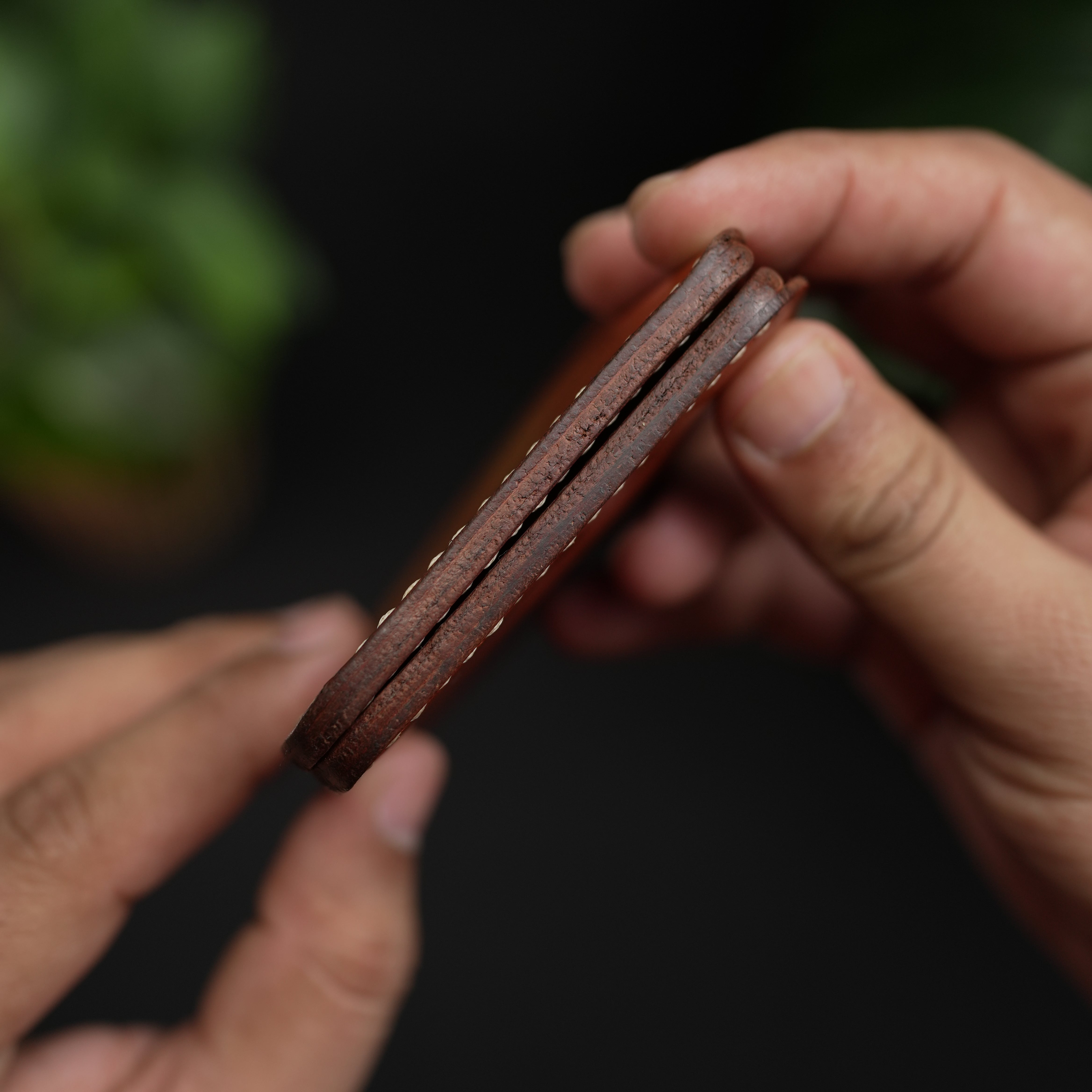 No.98 Bifold leather wallet ( british tan color )