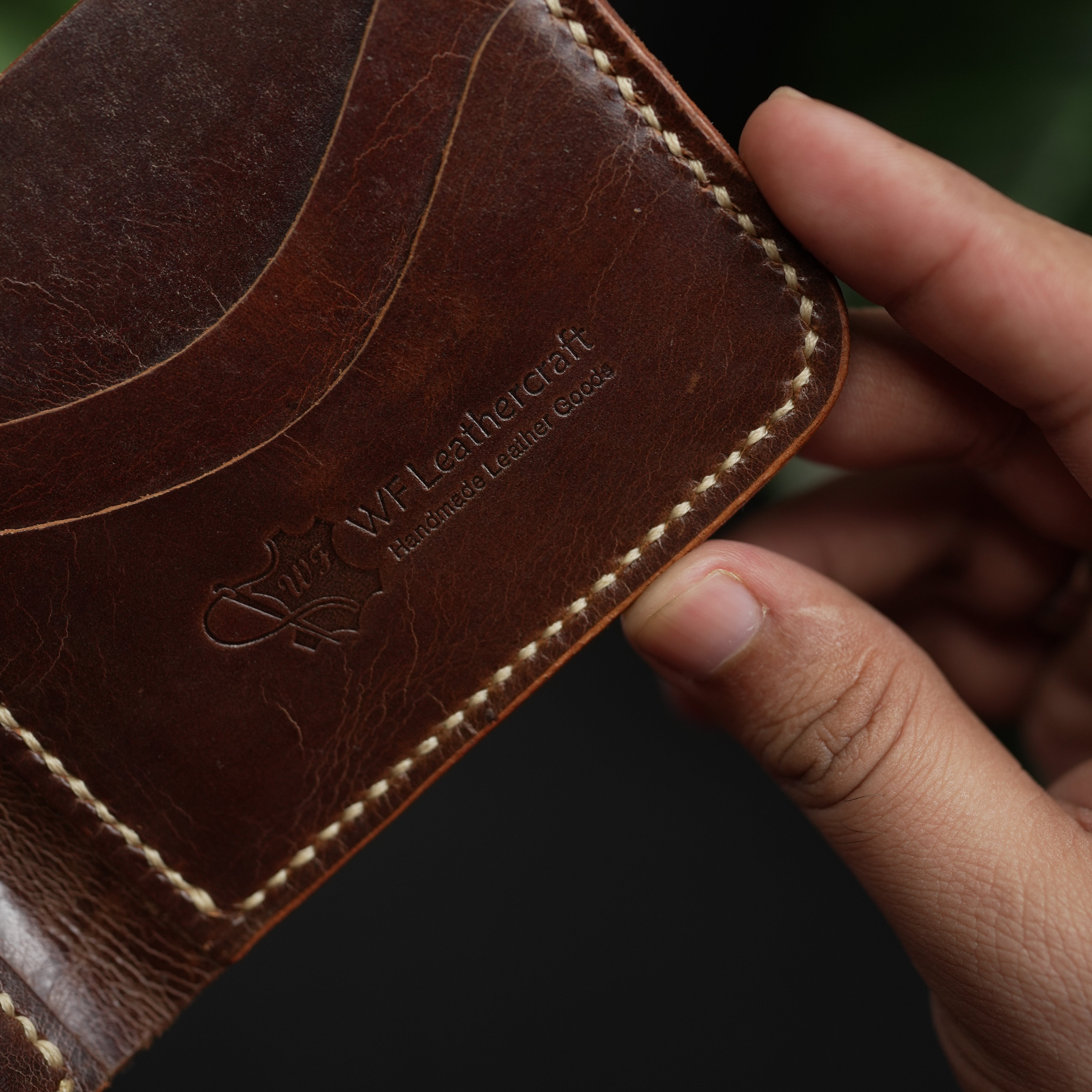 No.80 Bifold Leather Wallet Redish Brown