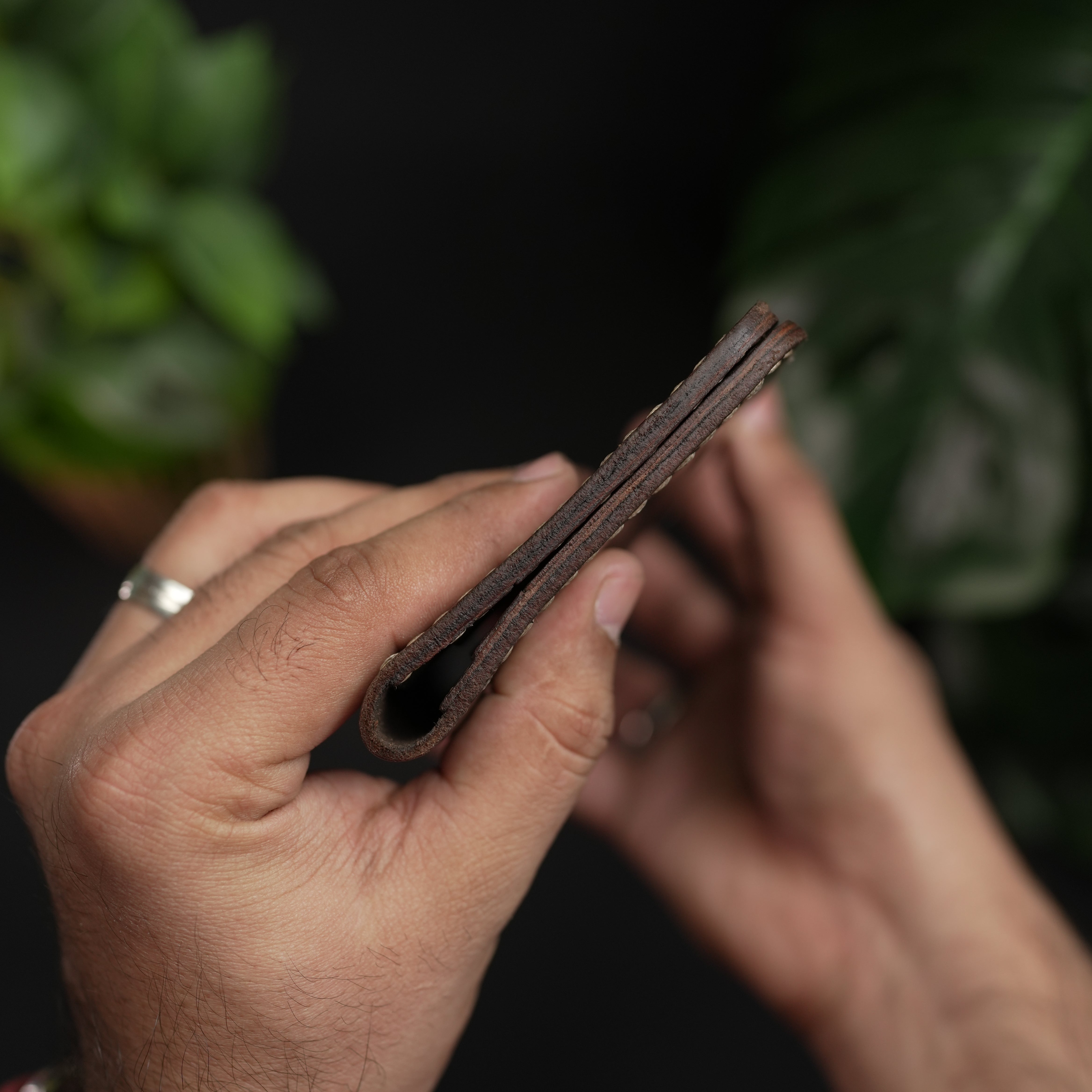 No. 72 Long Leather wallet Borwn Color