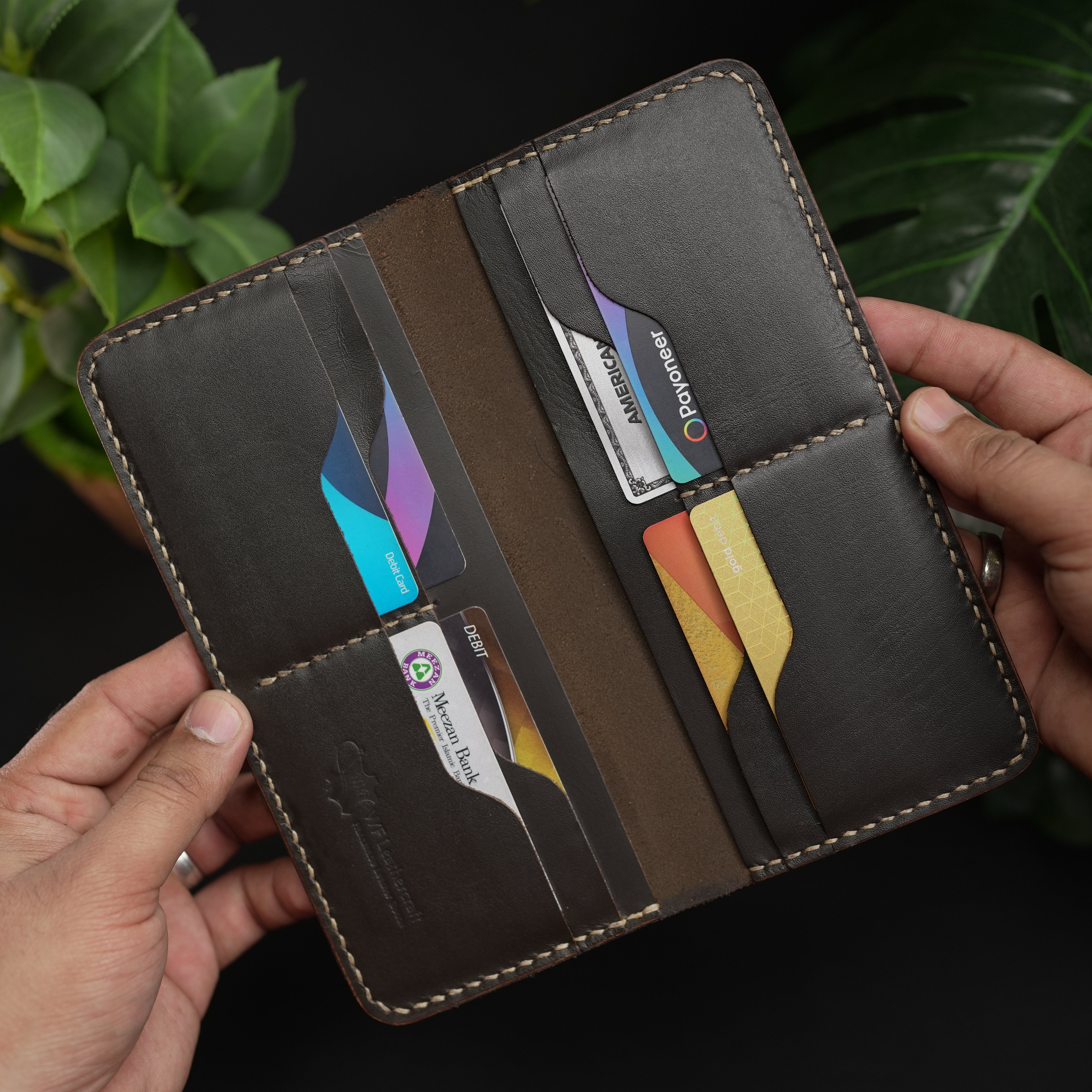 No. 72 Long Leather wallet Borwn Color