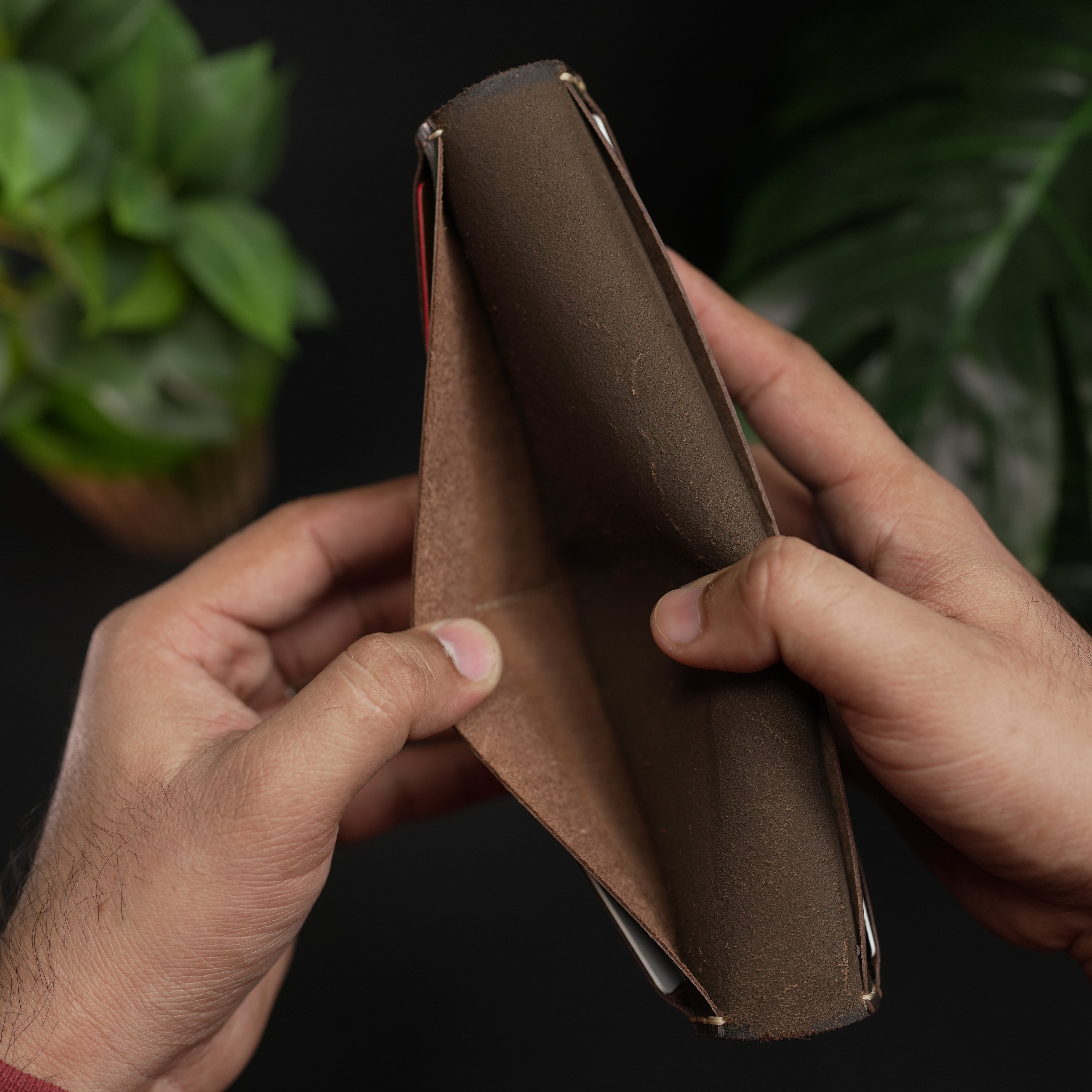 No. 72 Long Leather wallet Borwn Color