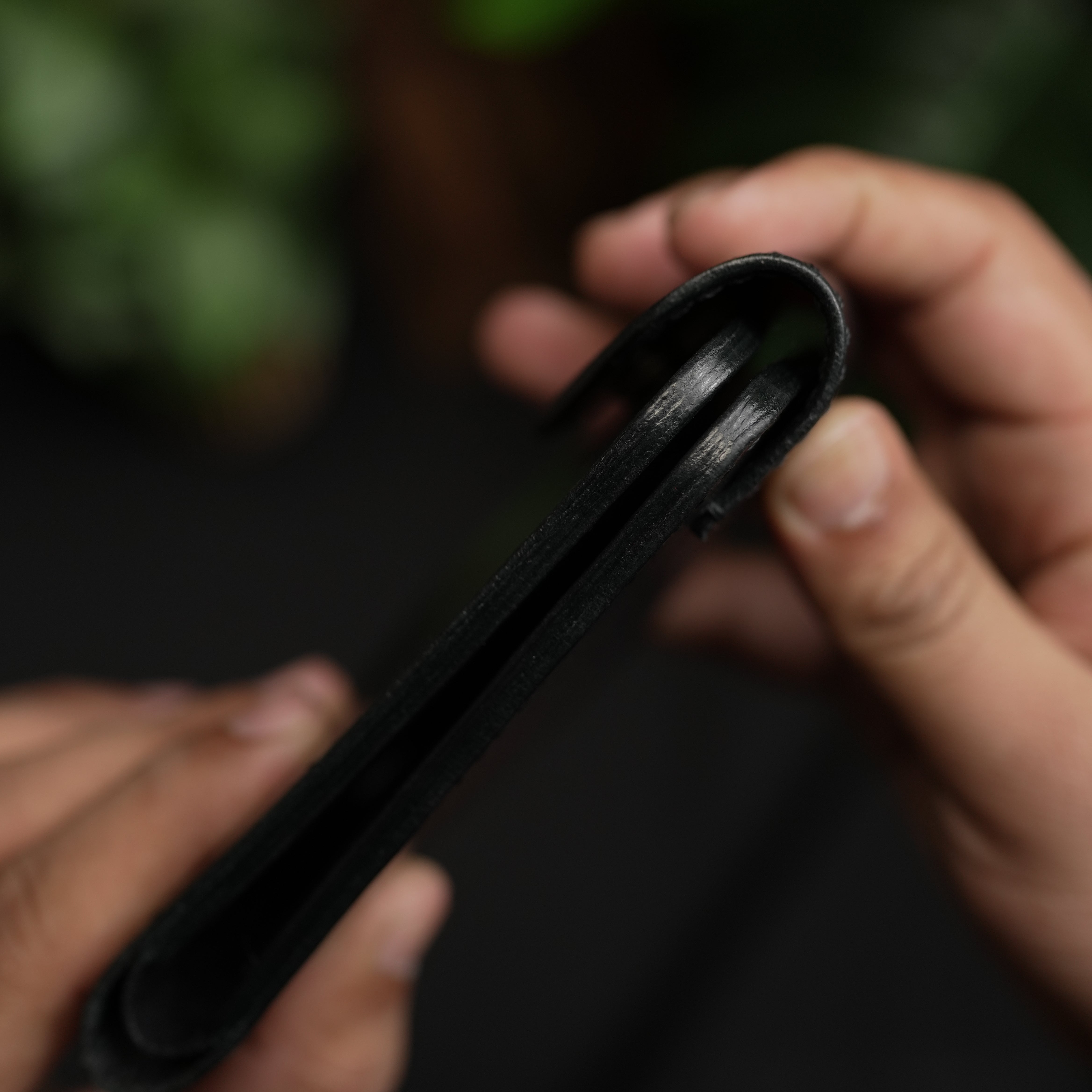 No.55 Pro claasic full optianl Leather wallet Full Black