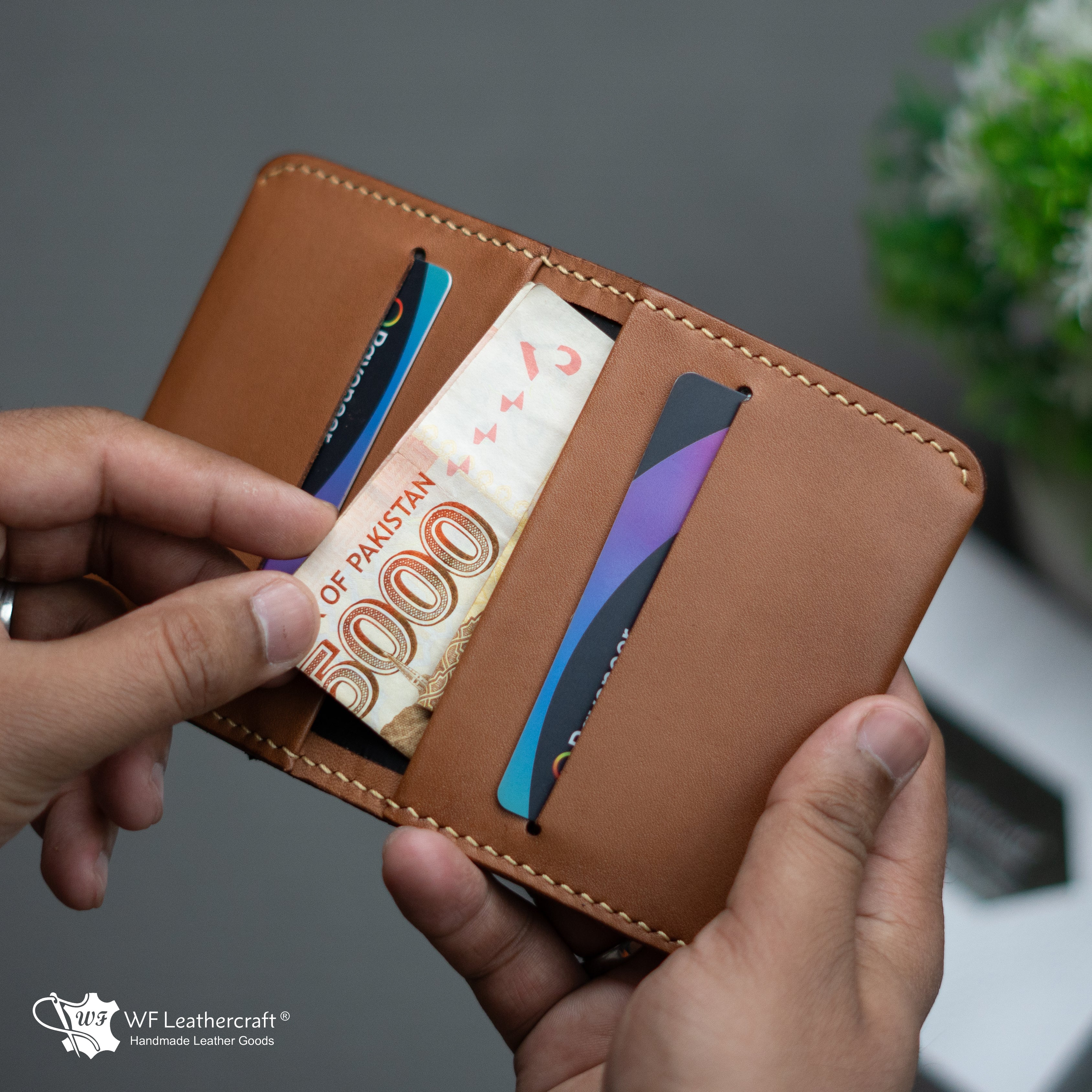 No. 85 Slim Ever Card Wallet ( Tan color)