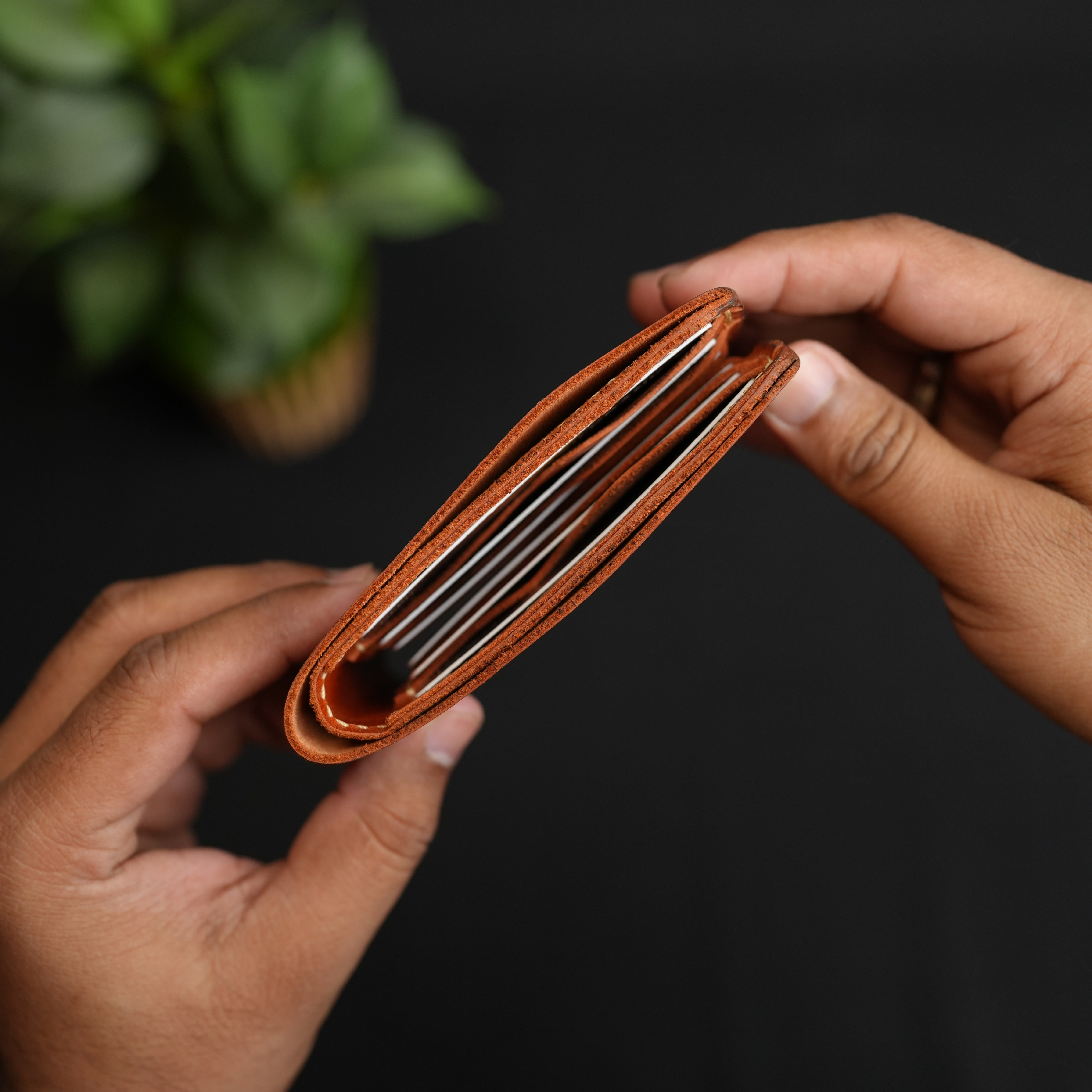 No.55 Pro Classic Bifold Wallet Leather wallet Brithish Tan Color
