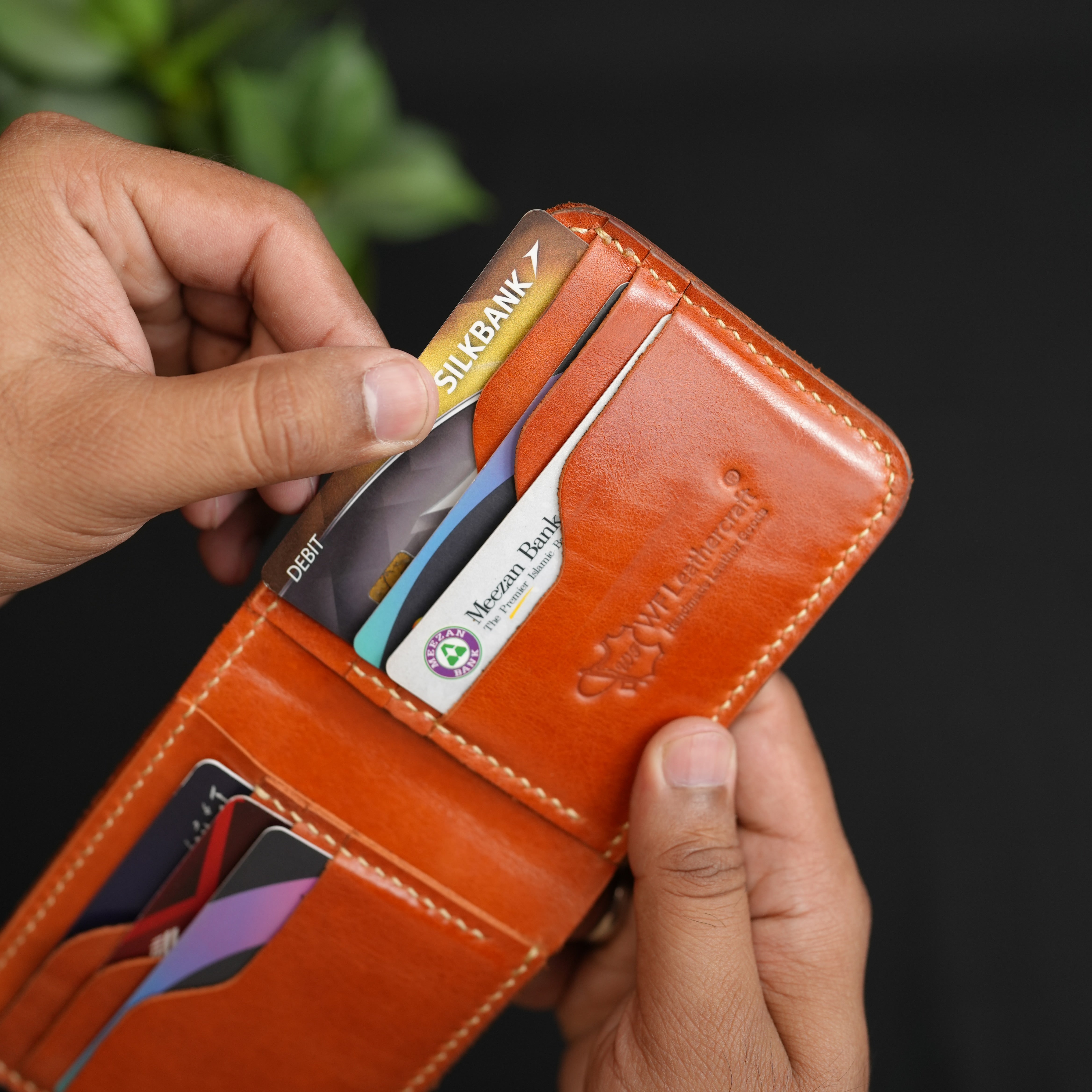 No.55 Pro Classic Bifold Wallet Leather wallet Brithish Tan Color