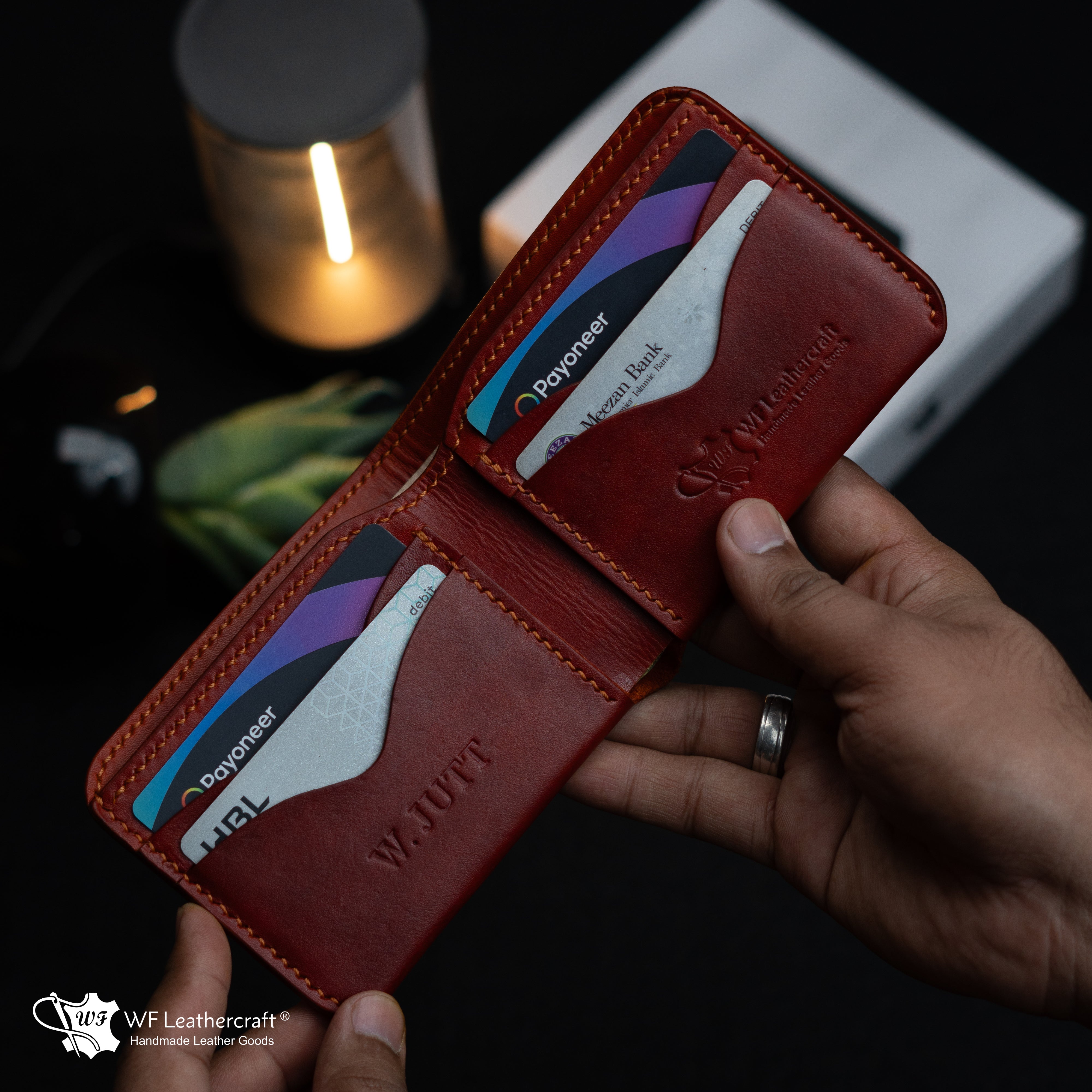 No.81 Classic Hand dye wallet Fiebing’s Leather Dye