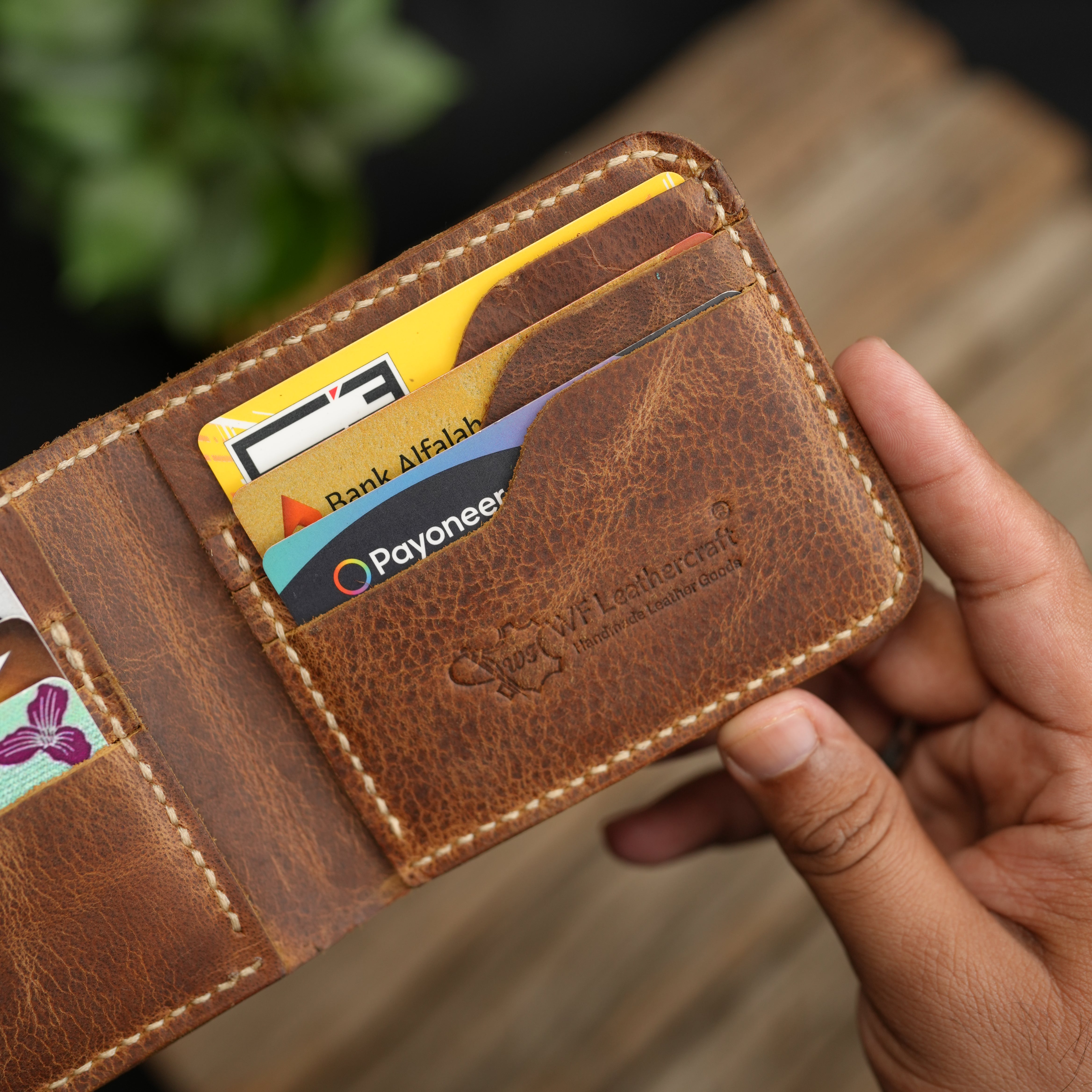 No.55 Pro Classic Bifold Wallet Leather wallet Light Brown Color