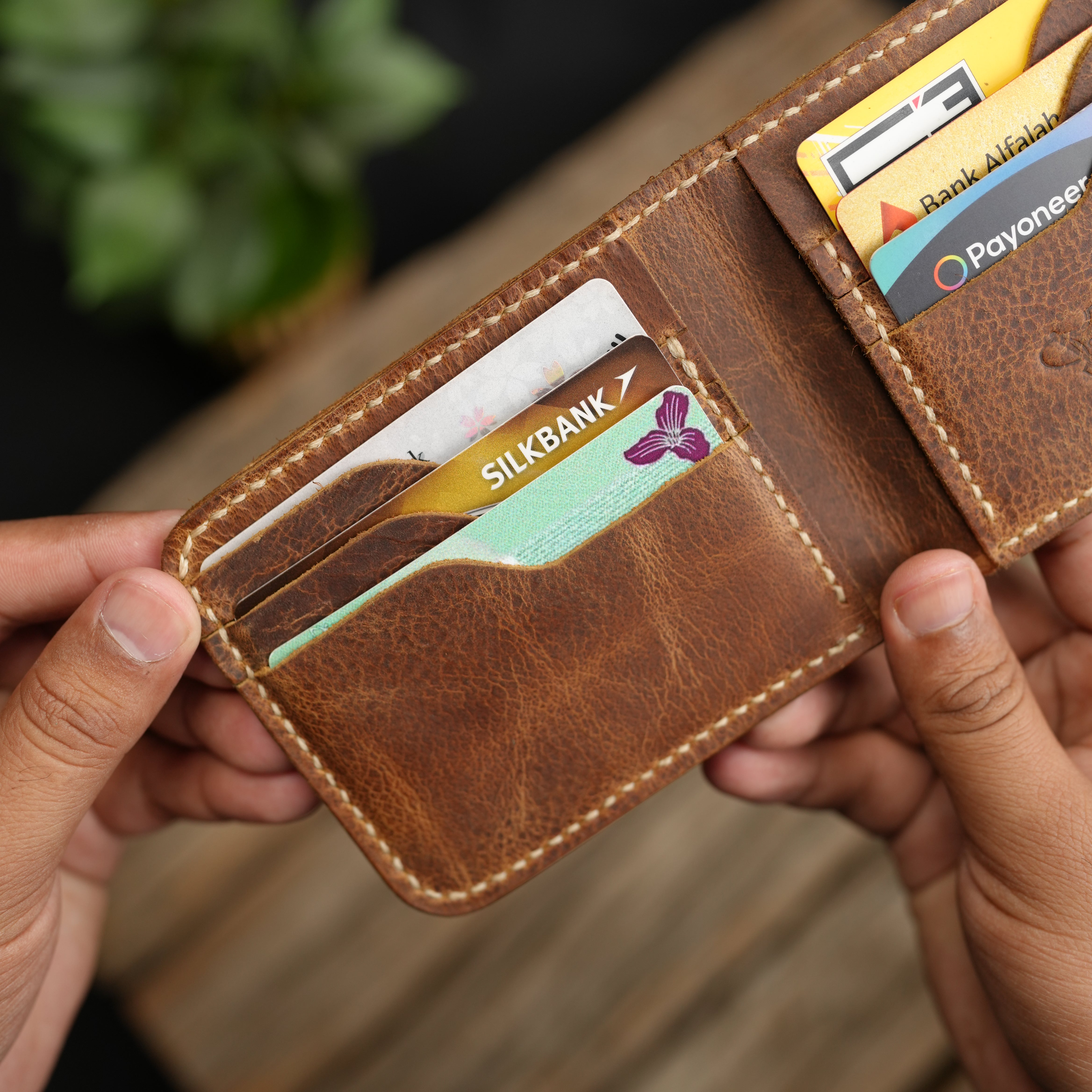 No.55 Pro Classic Bifold Wallet Leather wallet Light Brown Color