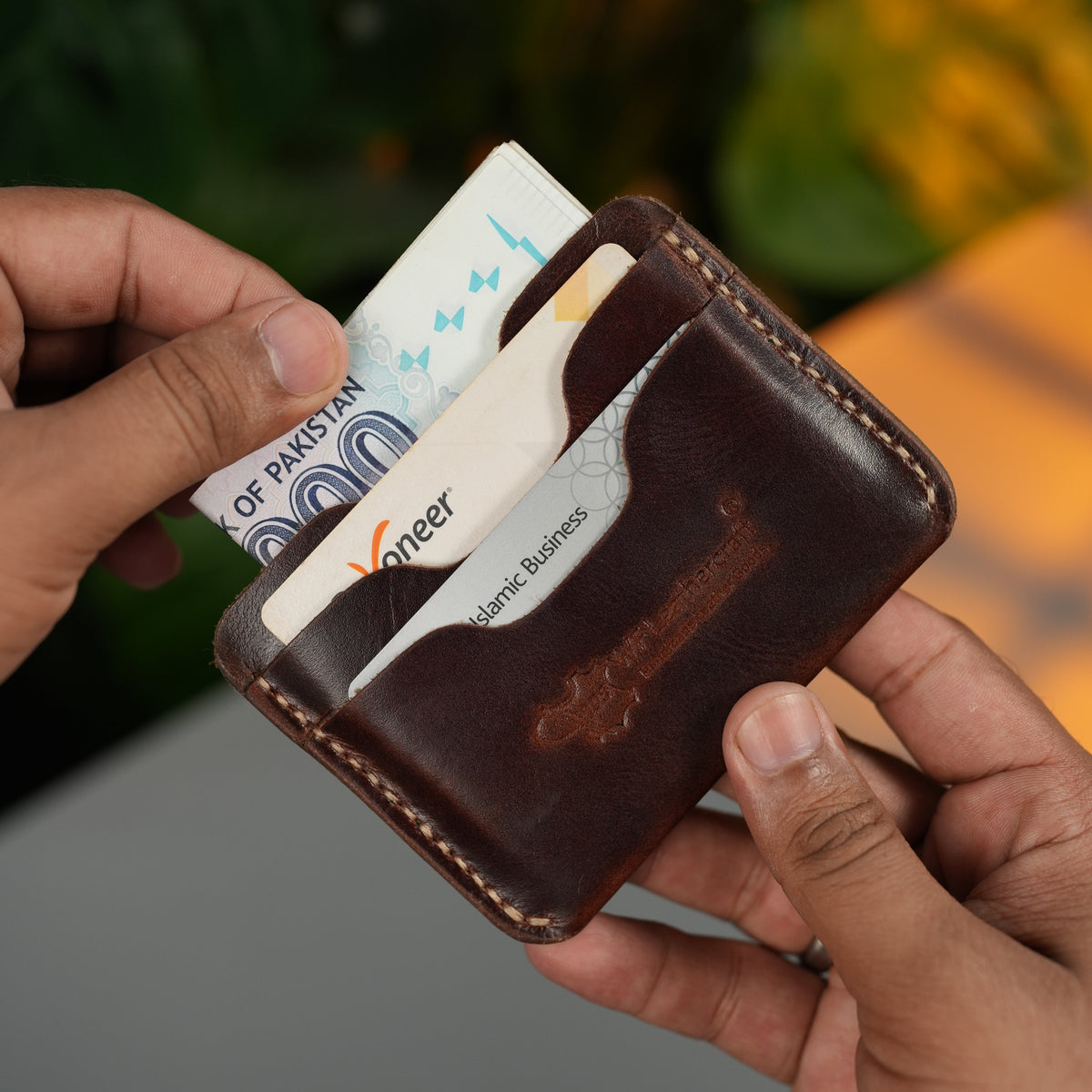 No. 113 Horizental Leather Cardholder