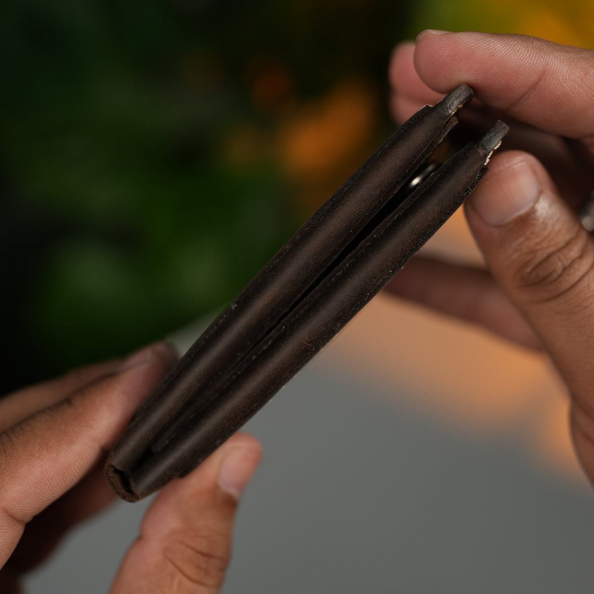 No.123 Bifold Leather Wallet | Full-Grain Pull-Up Leather