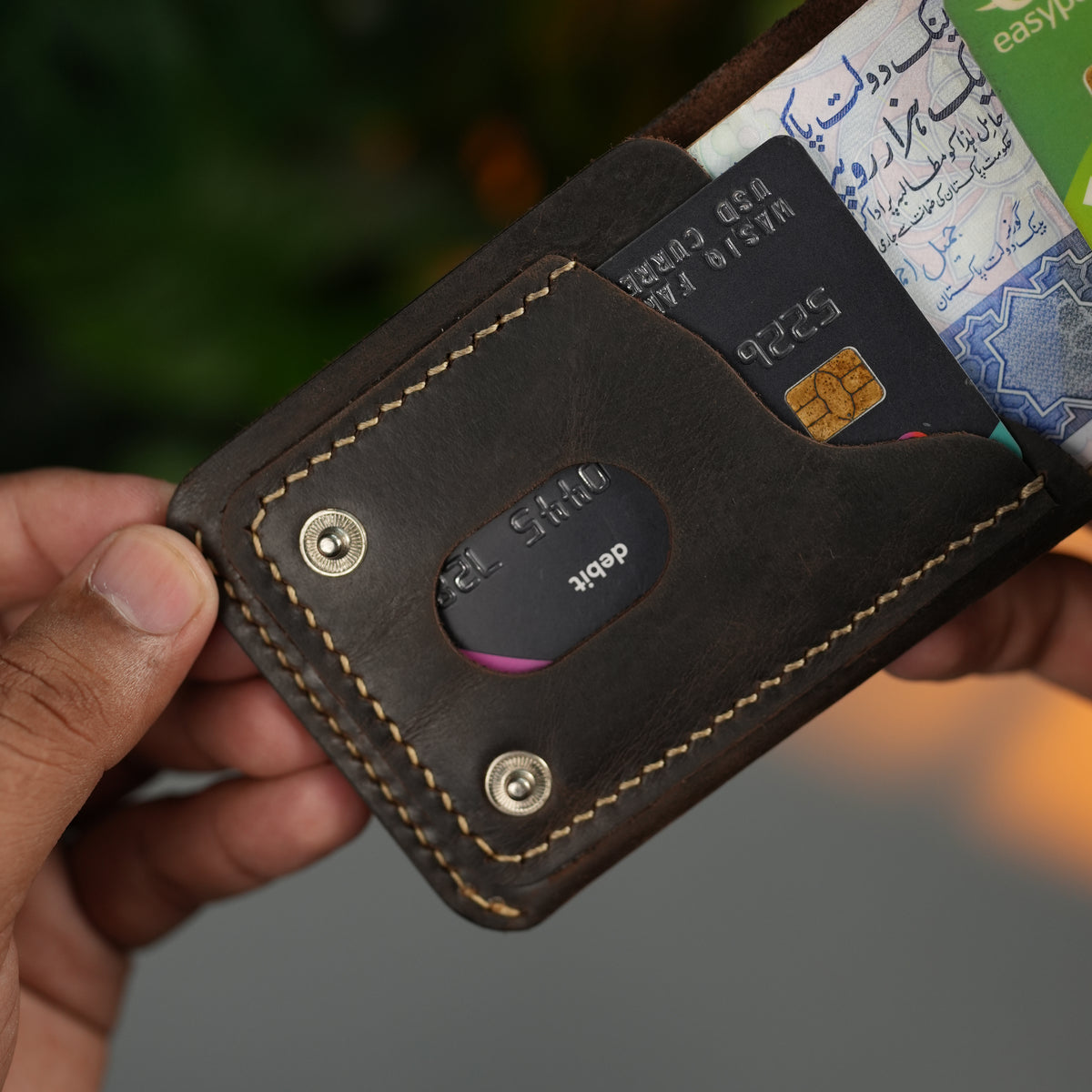 No.123 Bifold Leather Wallet | Full-Grain Pull-Up Leather