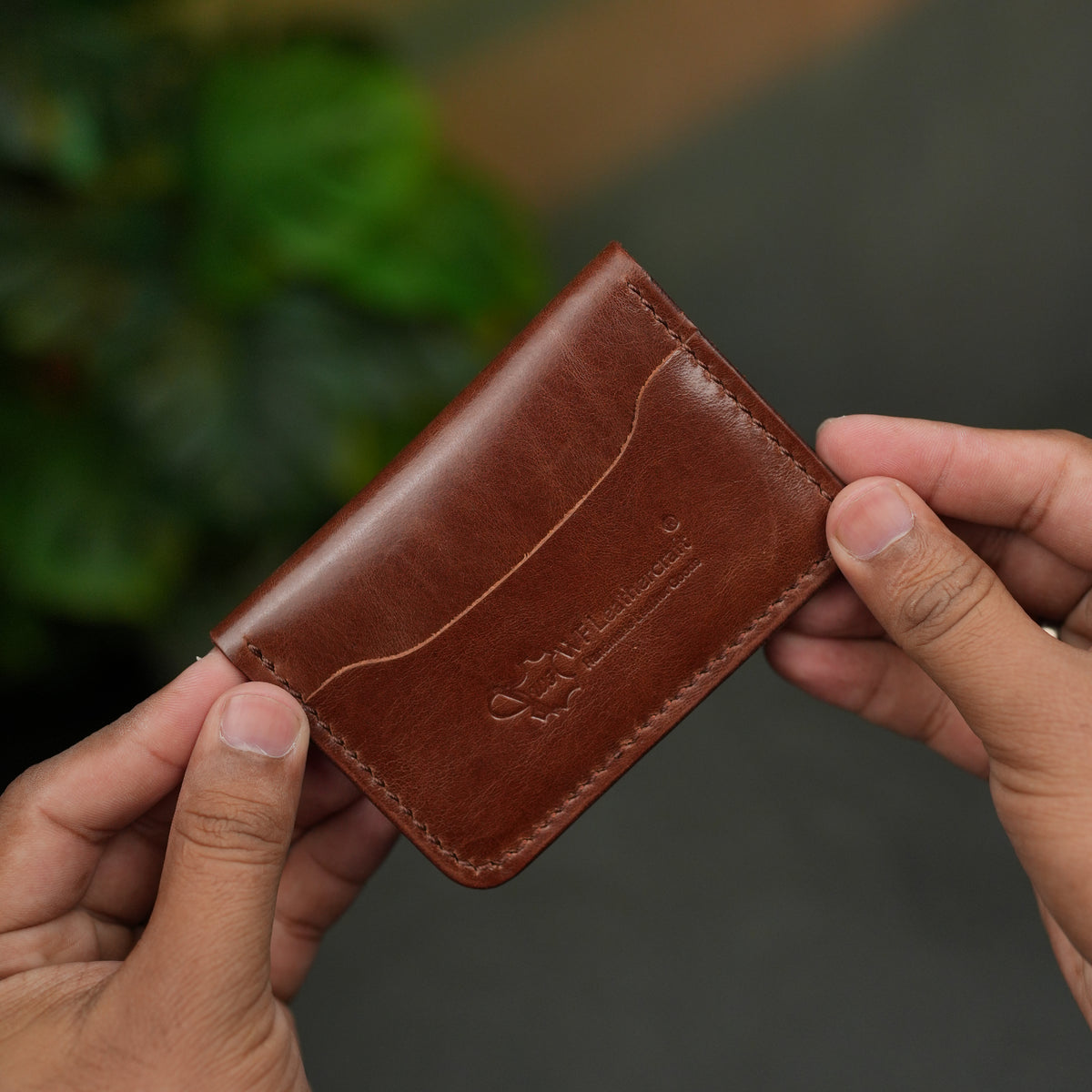 No. 120 Bifold Leather wallet Brown Color