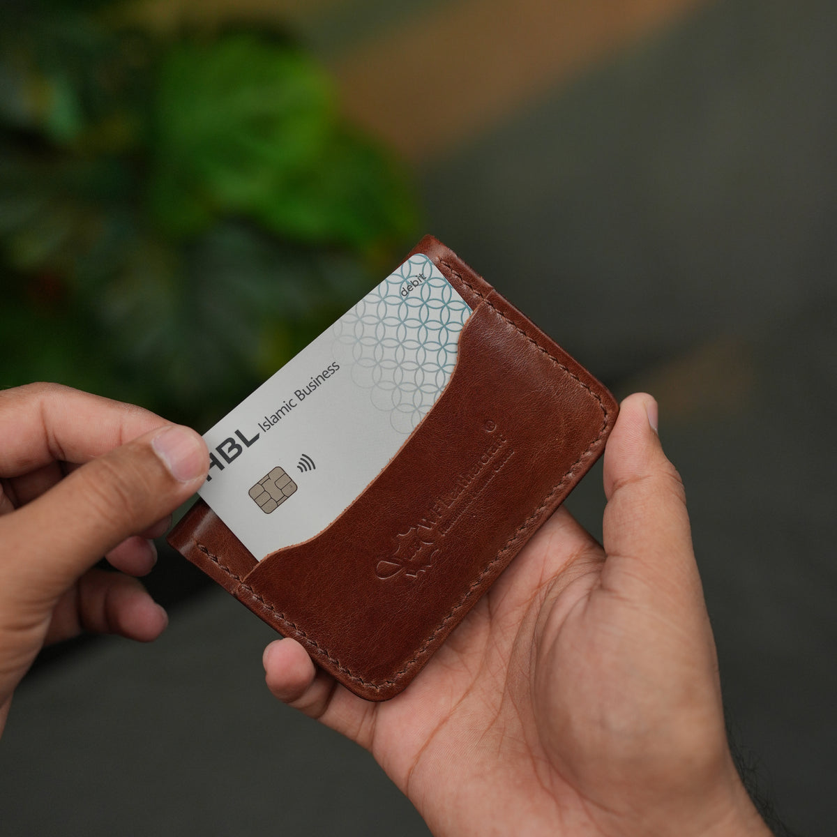 No. 120 Bifold Leather wallet Brown Color