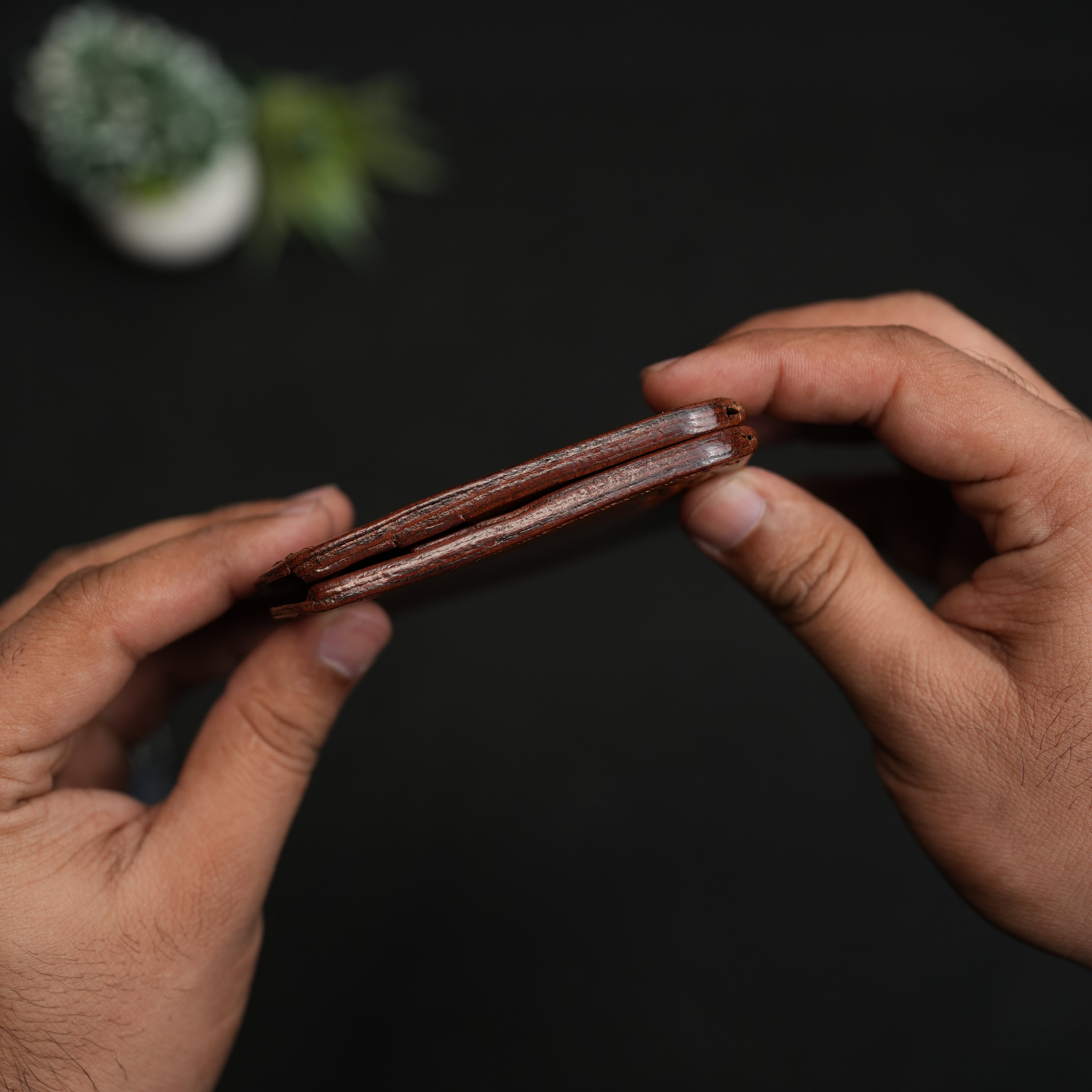 No. 81 classic full stitched bifold wallet Vintage Brown