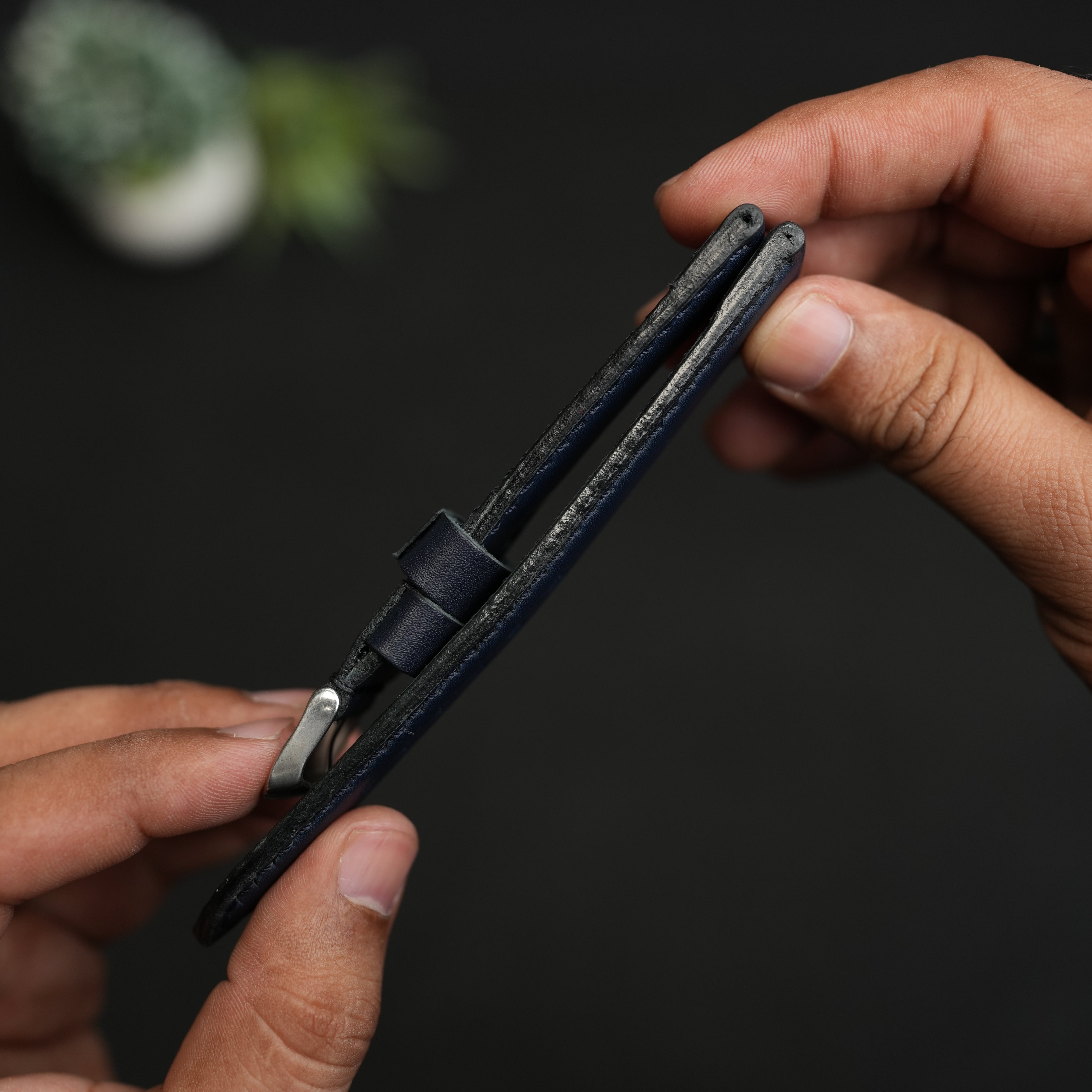 LEATHER WATCH STRAPS BLUE COLOR FULLY PADDED