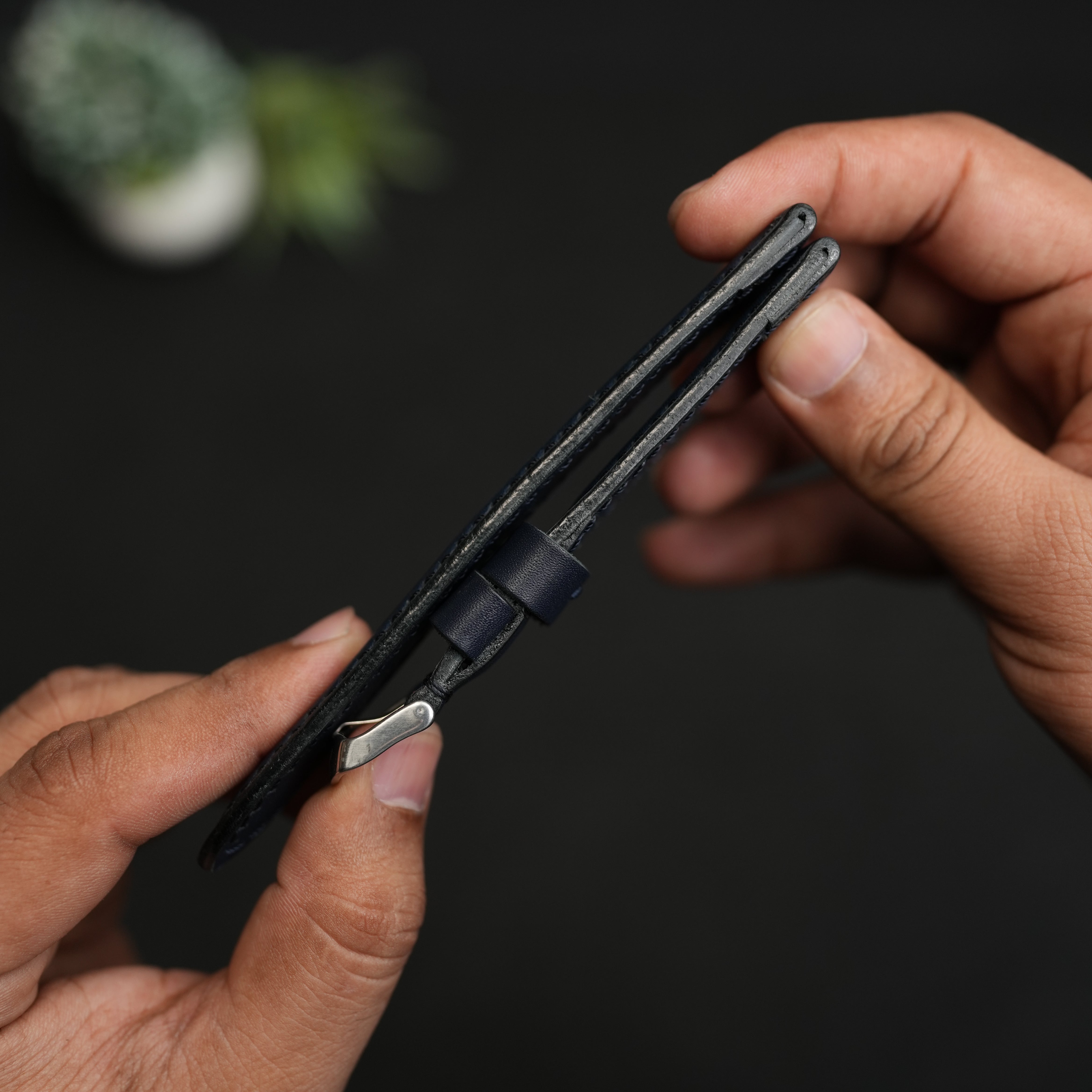 LEATHER WATCH STRAPS BLUE COLOR FULLY PADDED