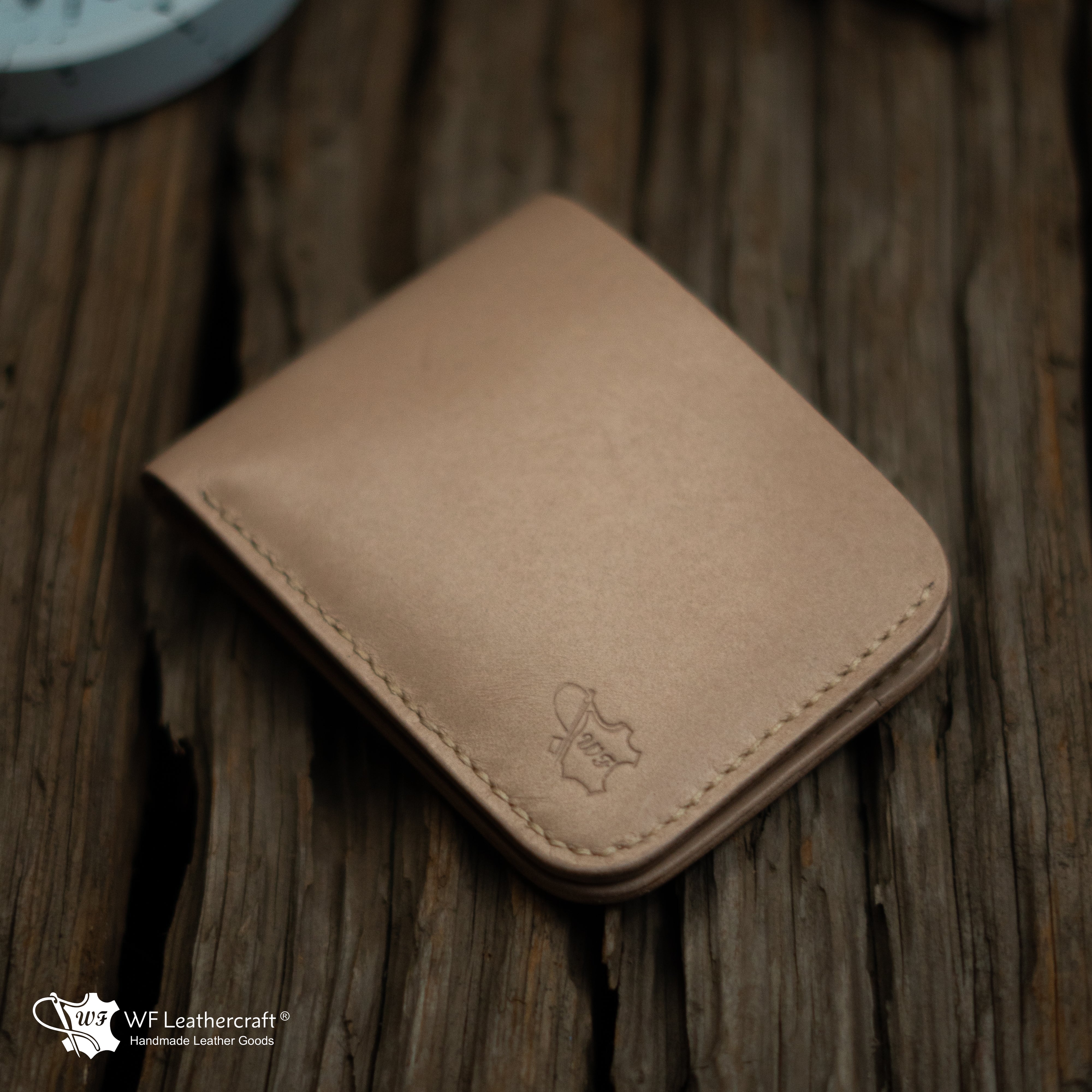 No. 55 Bifold leather wallet (Natural color)