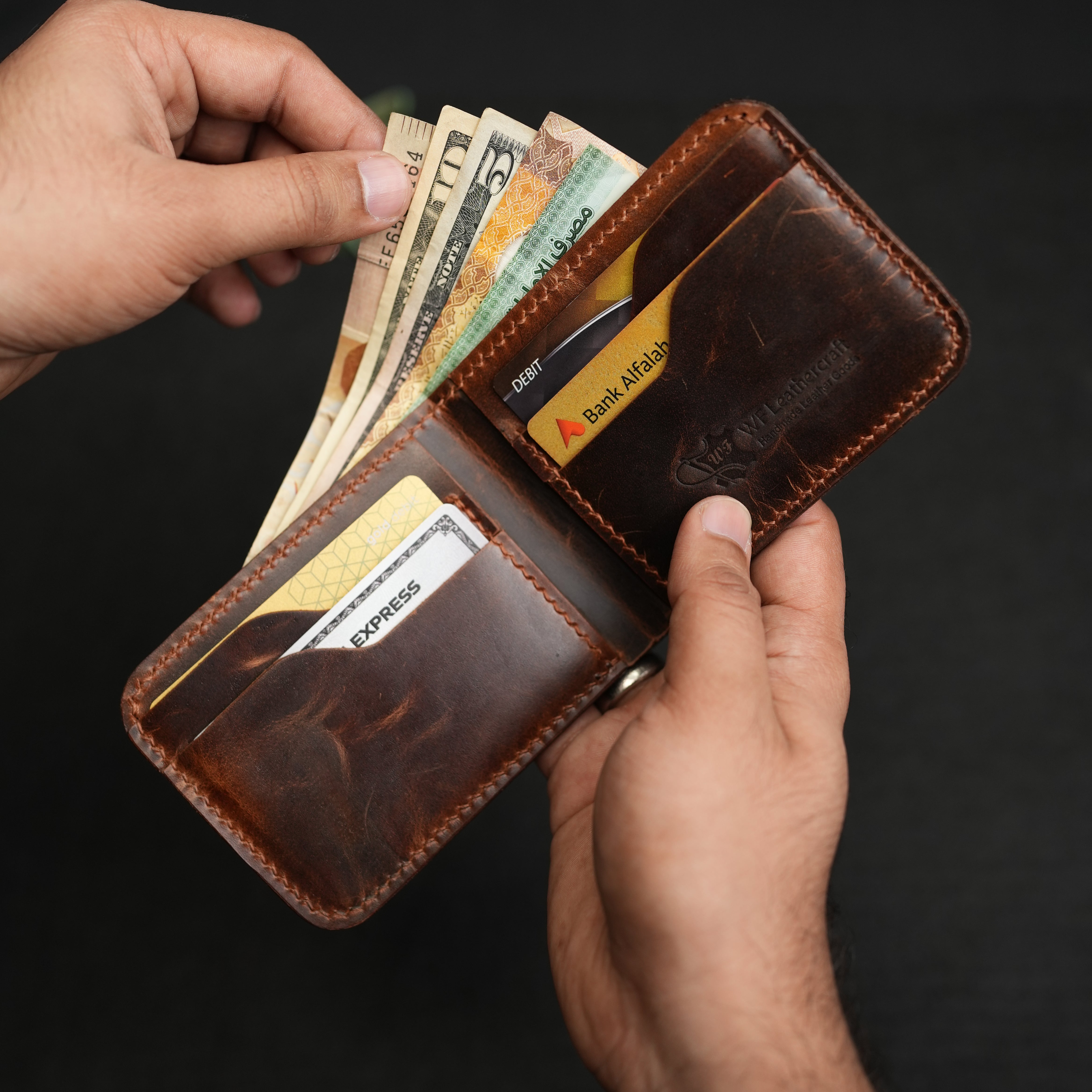 No. 55 claasic full stitshing Dark Brown color