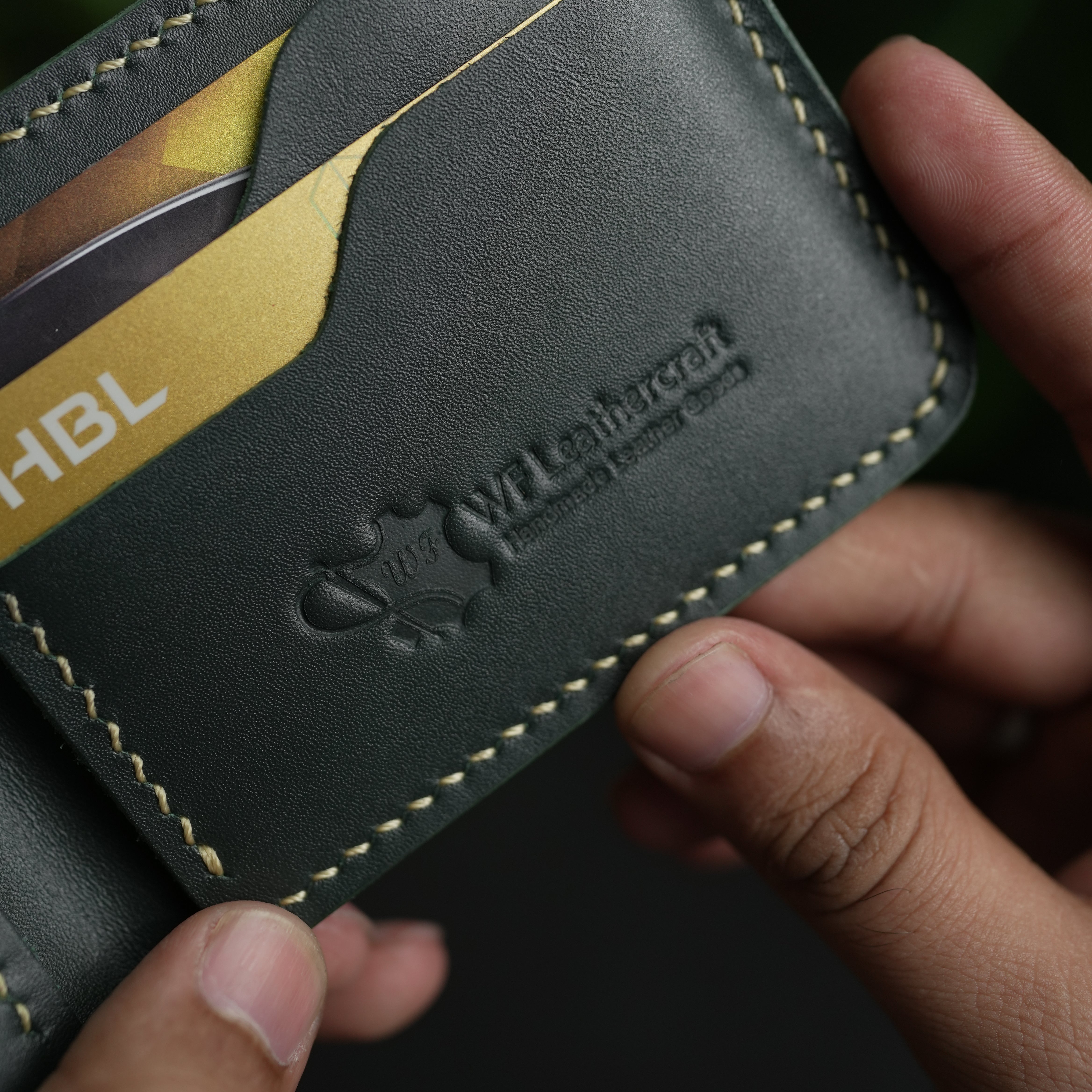 No. 55 claasic full stitshing dark green color