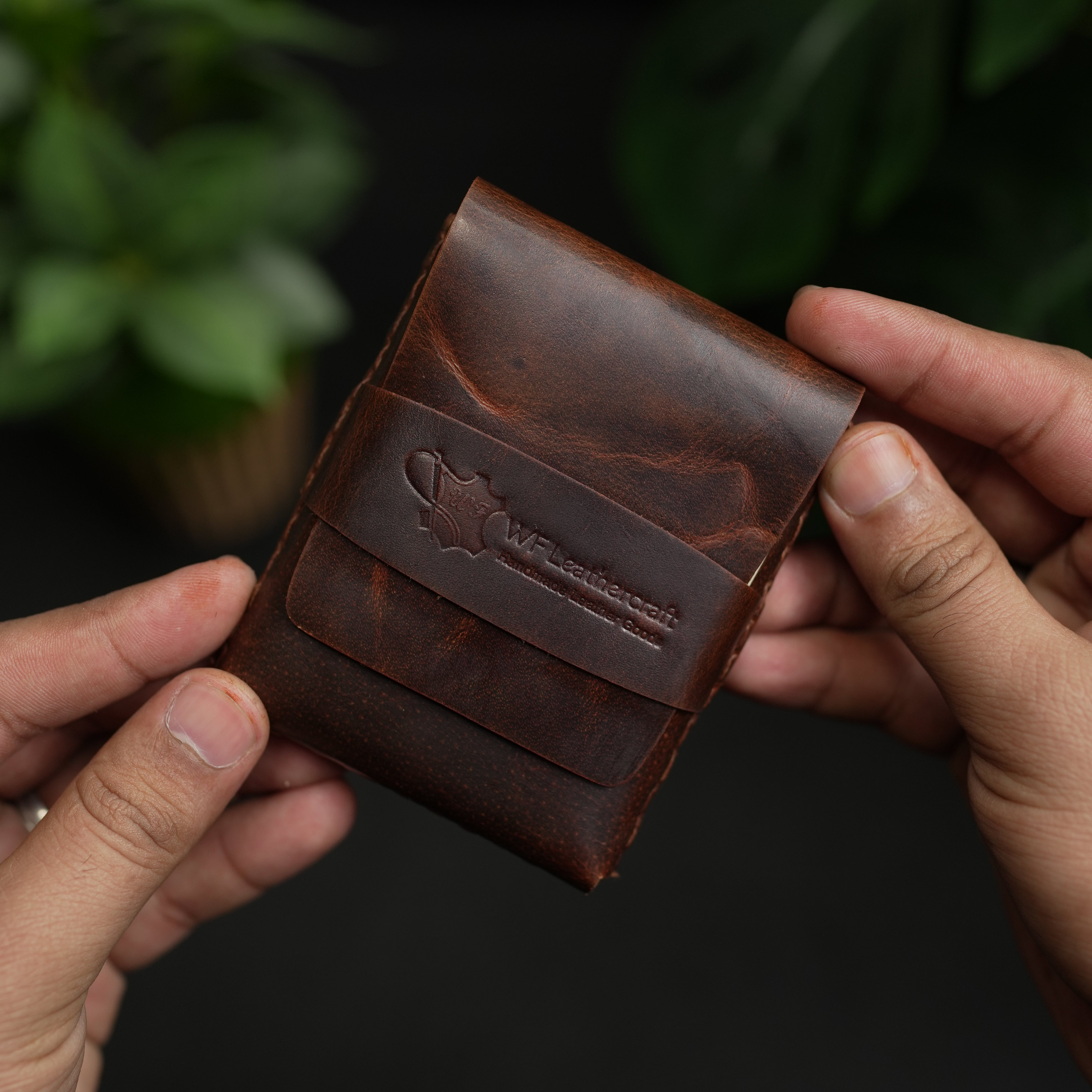 No. 101 All in one Card wallet Vintage Brown color