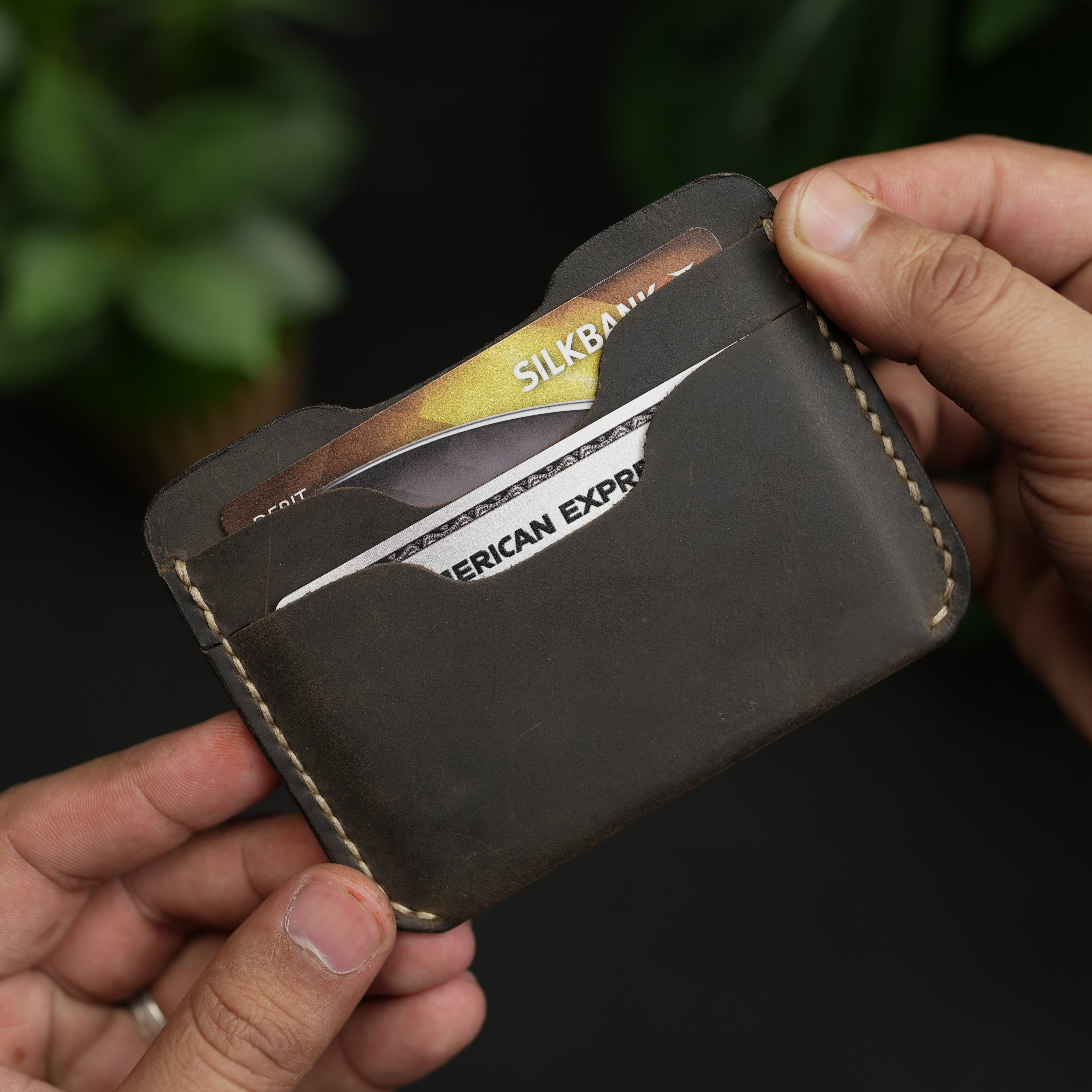 No. 113 Horizental Leather Cardholder