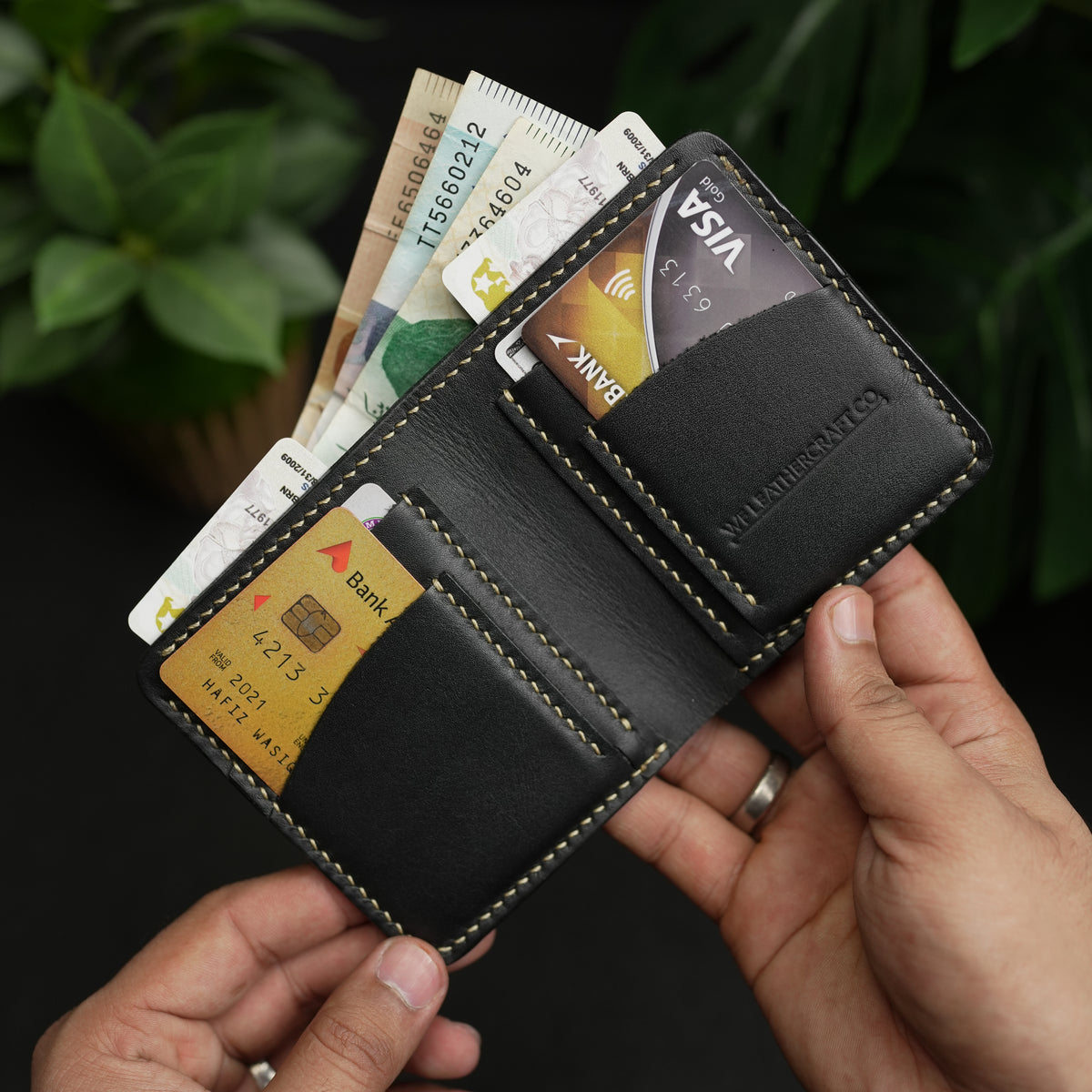 No.86 Vertical Bifold Leather Wallet | Handmade Genuine Wallet Pakistan