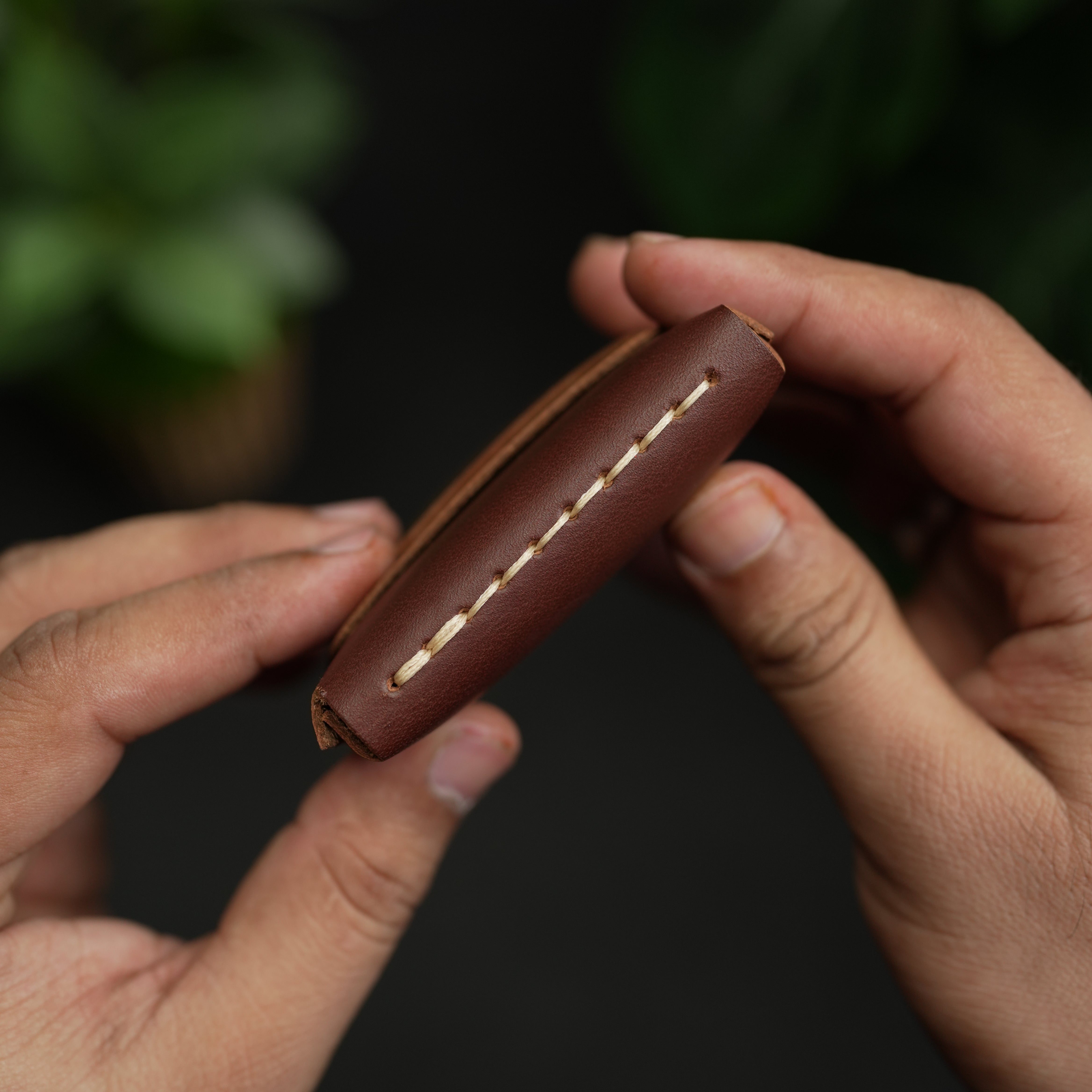 No. 101 All in one Card wallet Redish Brown color