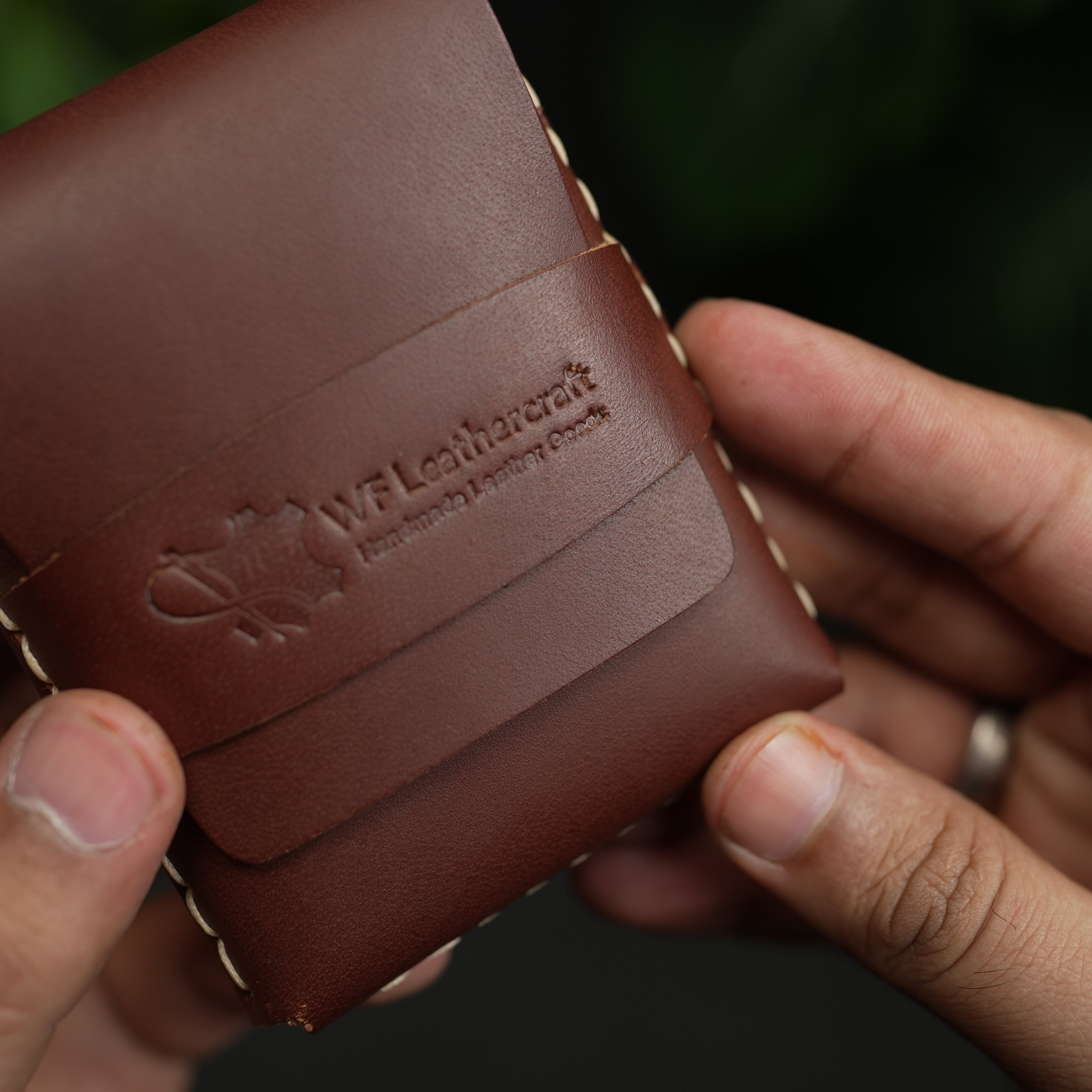 No. 101 All in one Card wallet Redish Brown color