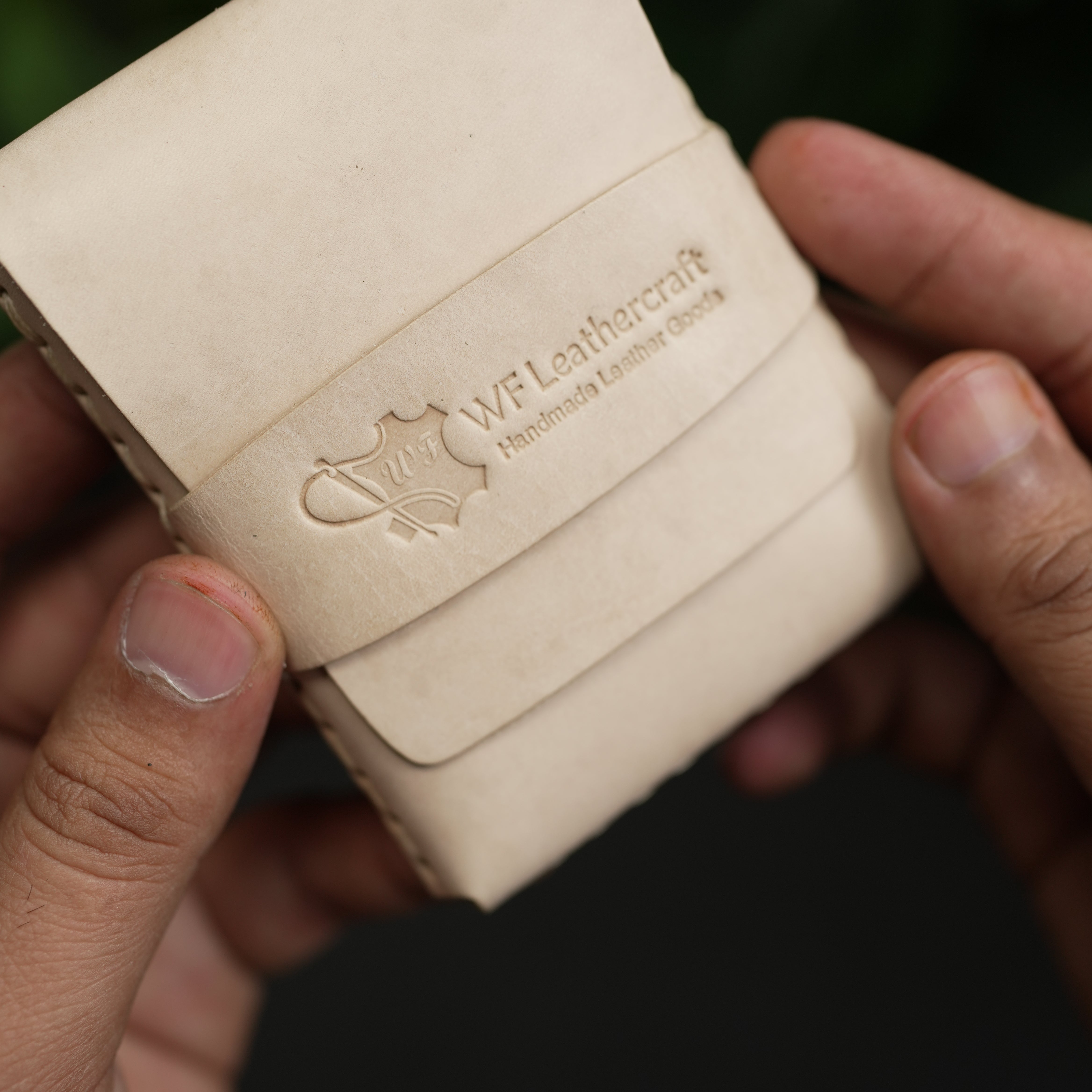 No. 101 All in one Card wallet natural Vegetable Tanned leather