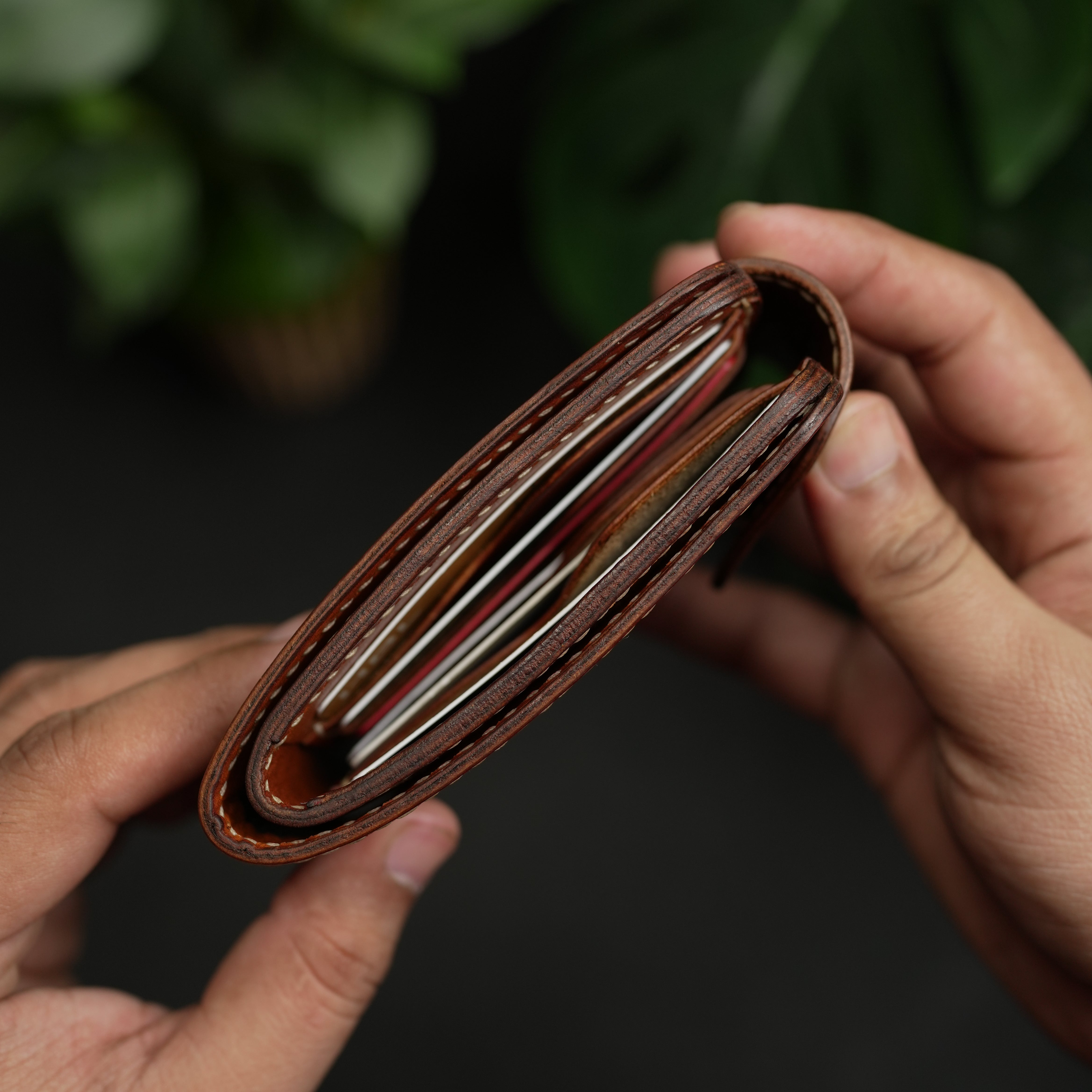 No.55 Pro Classic Hand dye wallet Fiebing’s Leather Dye