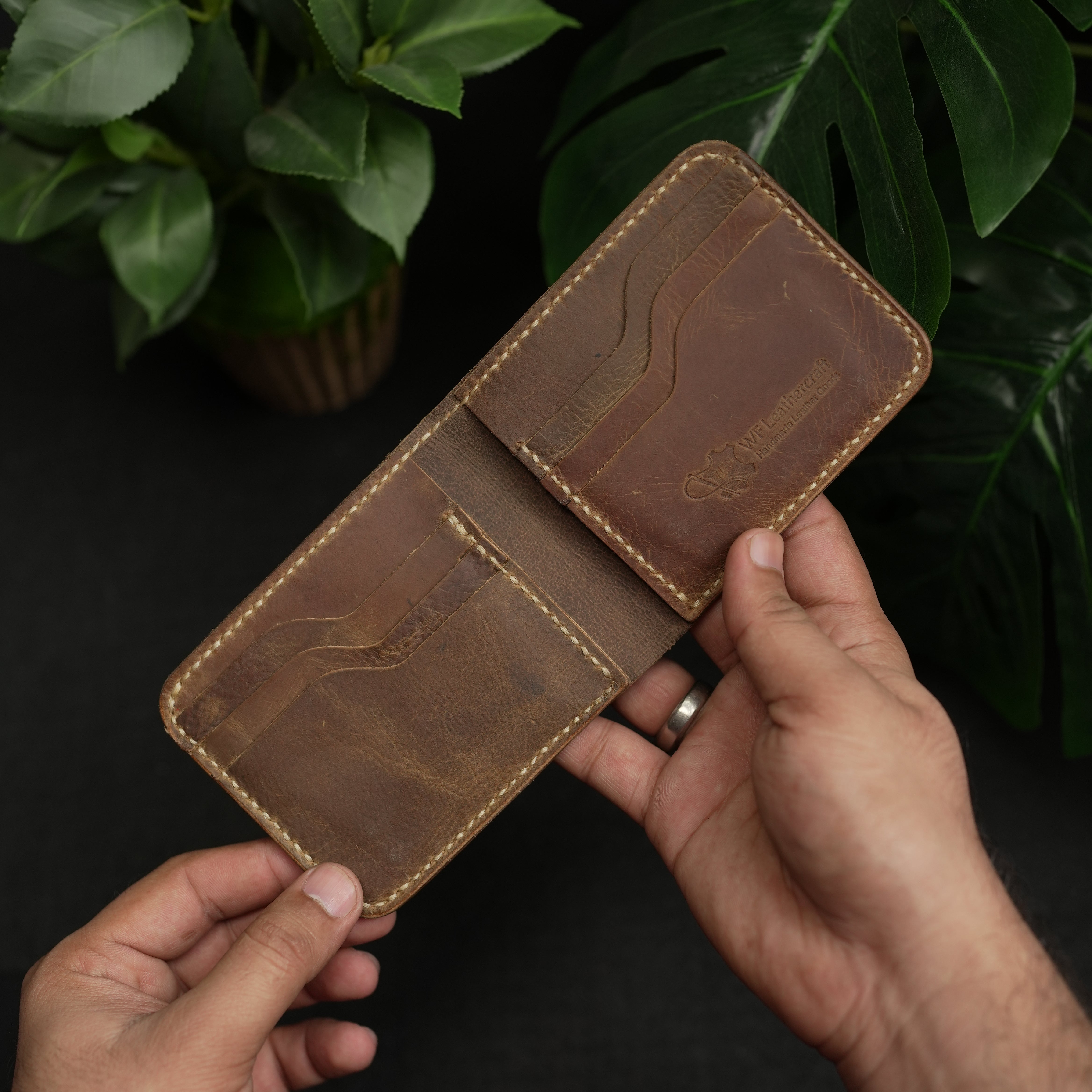 No.55 Pro Classic Bifold Wallet Leather wallet Rusted Tan Color