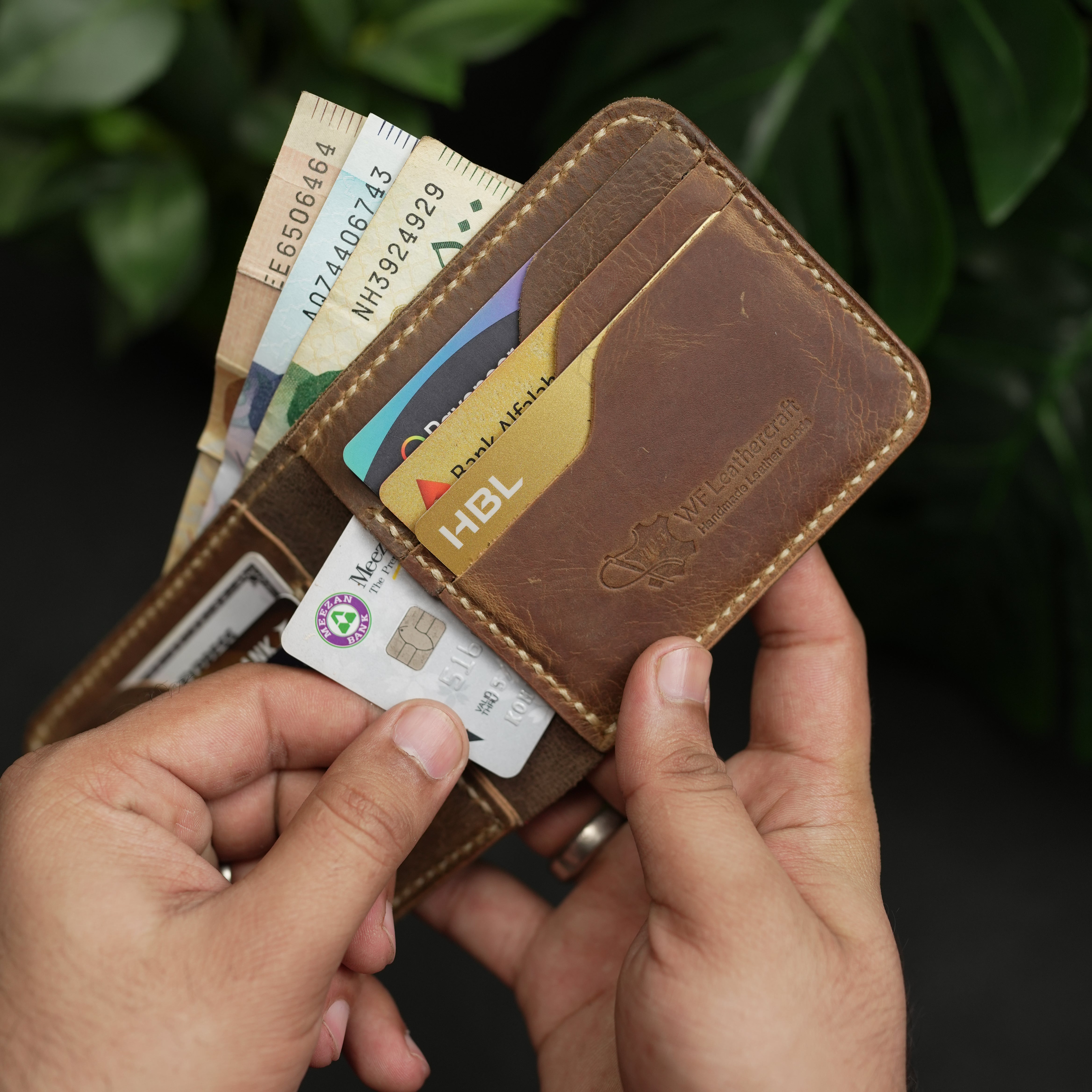 No.55 Pro Classic Bifold Wallet Leather wallet Rusted Tan Color