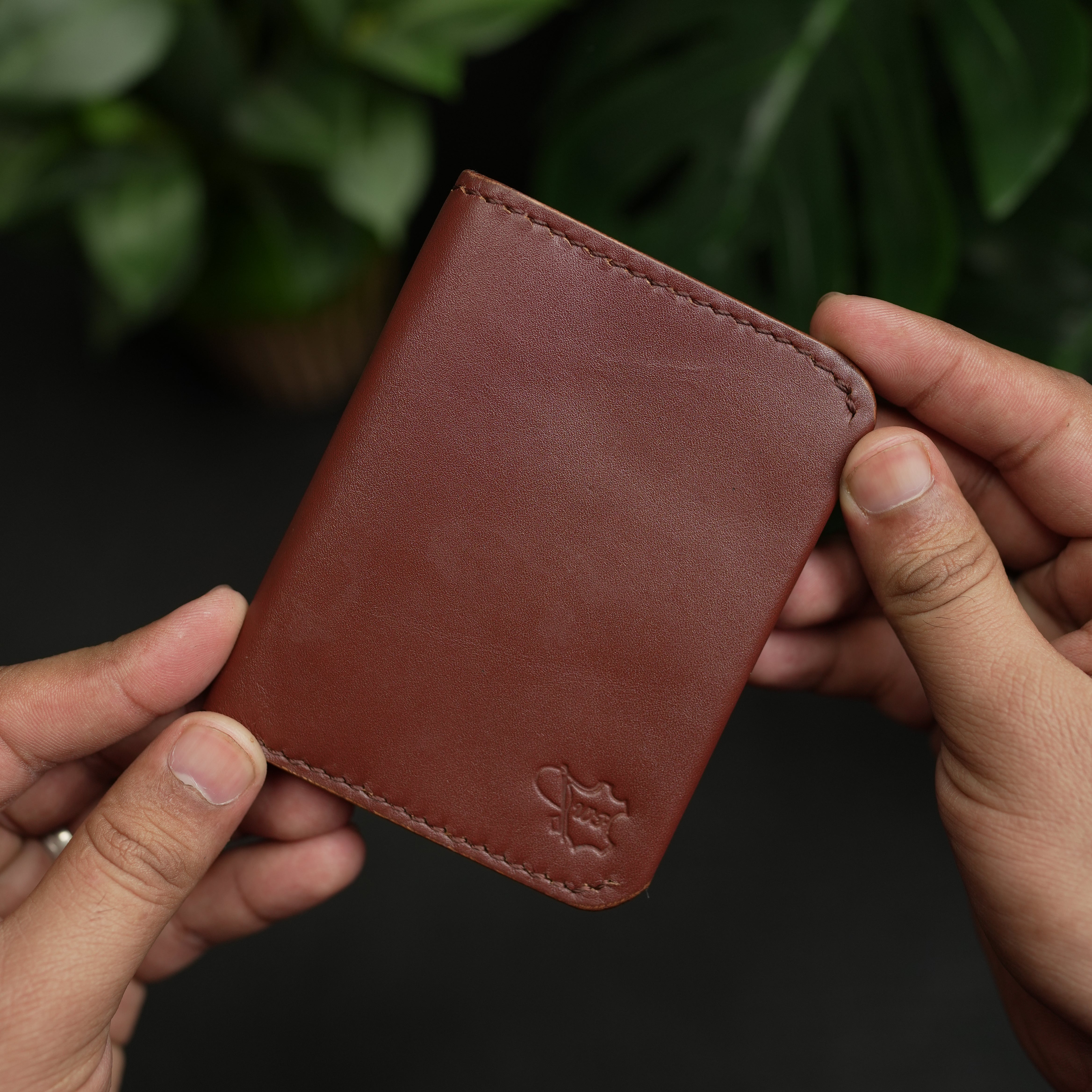 No. 108 Slim Ever Card Leather Wallet Buck Brown Color