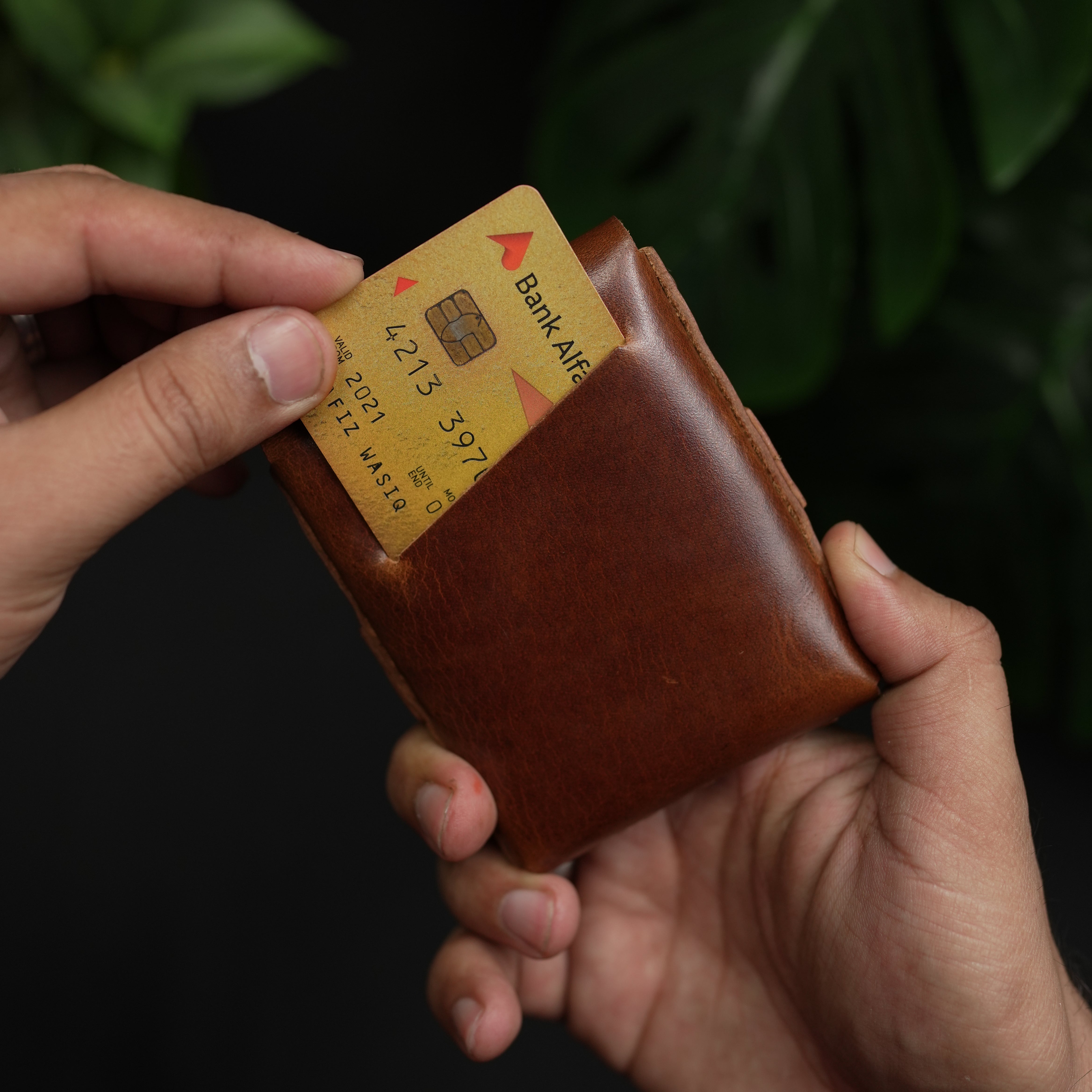 No. 101 All in one Card wallet Brown color